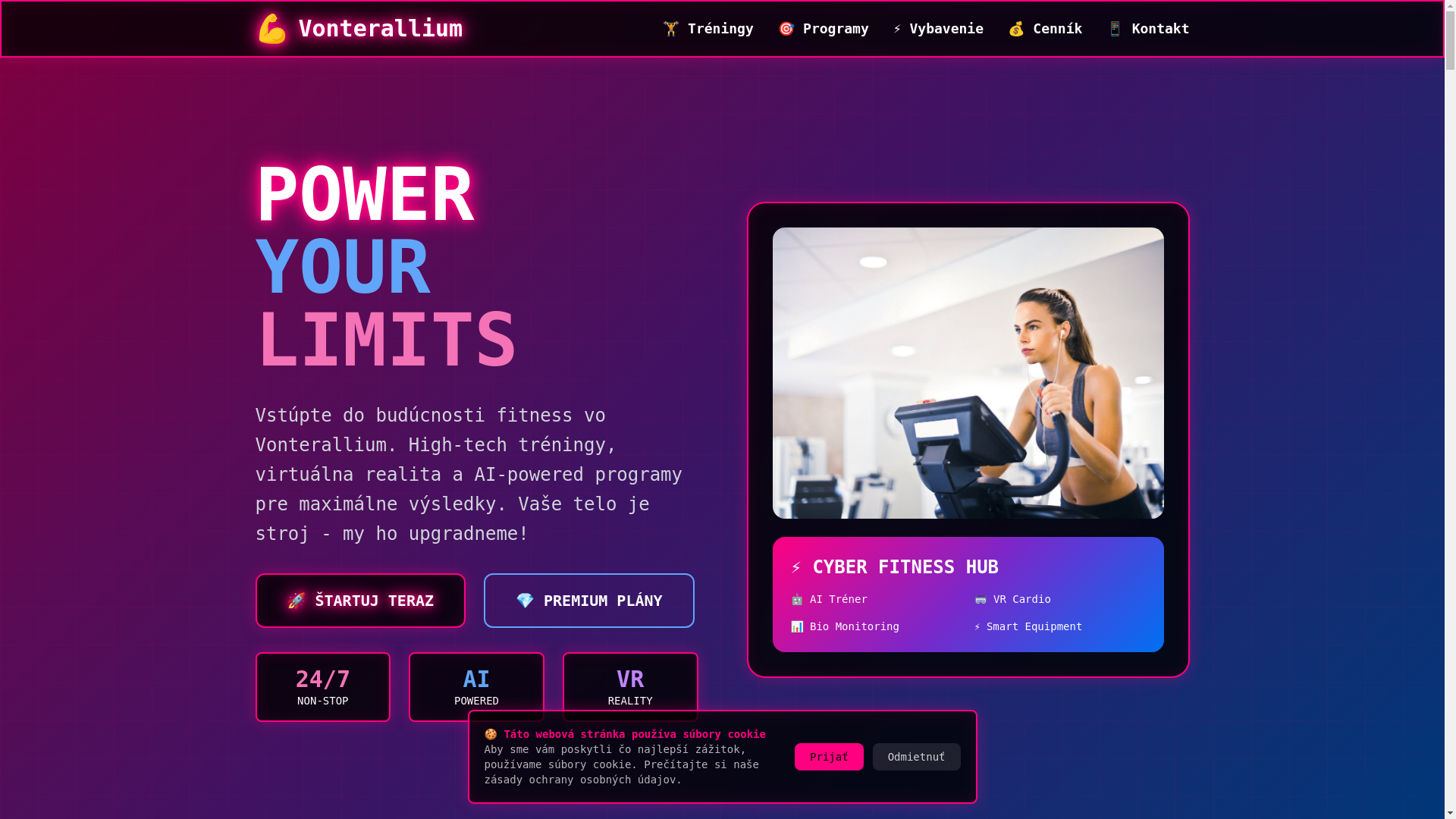 website screenshot of https://vonterallium.eu/