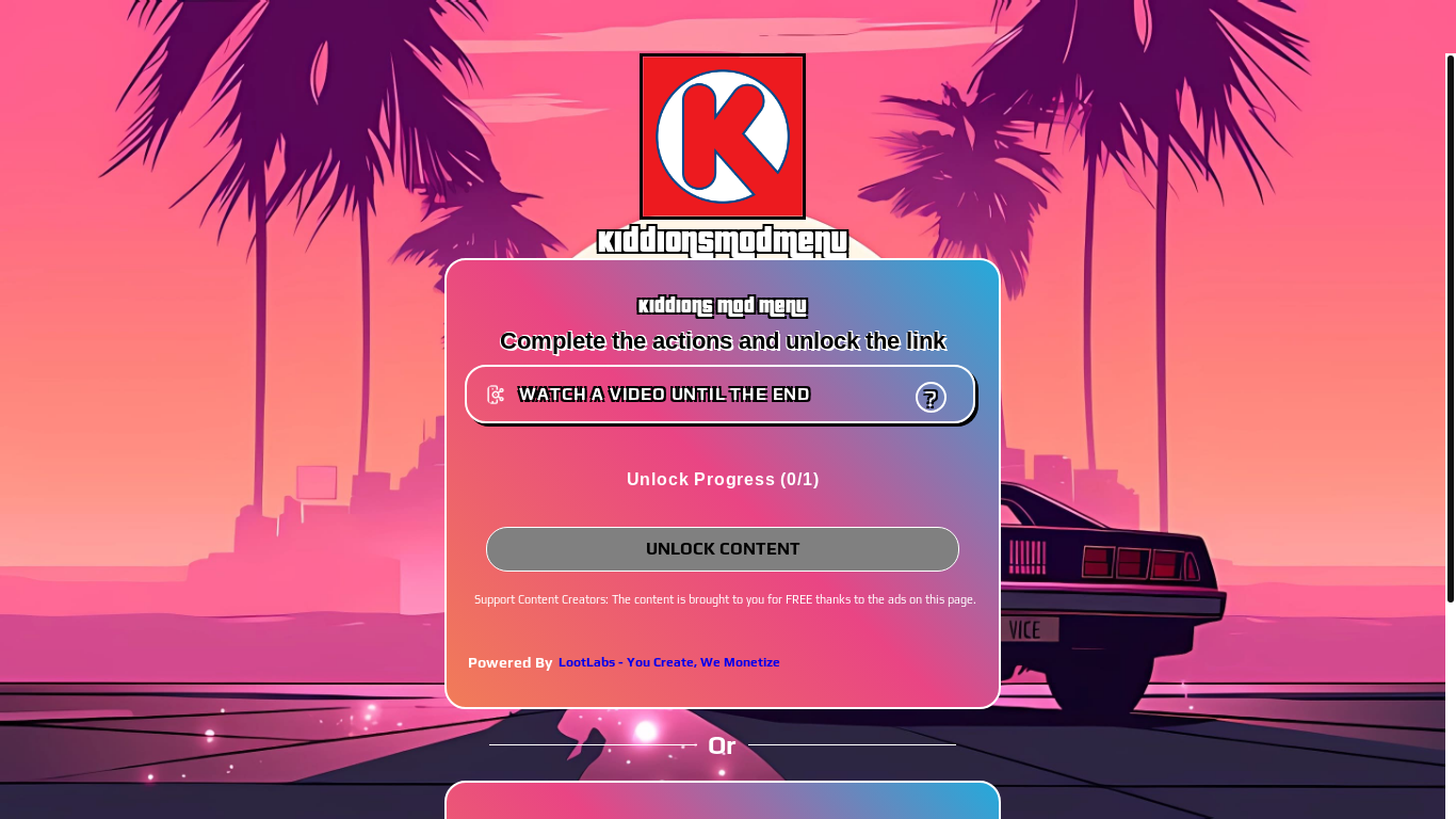website screenshot of https://loot-link.com/s?f2iRIxGz