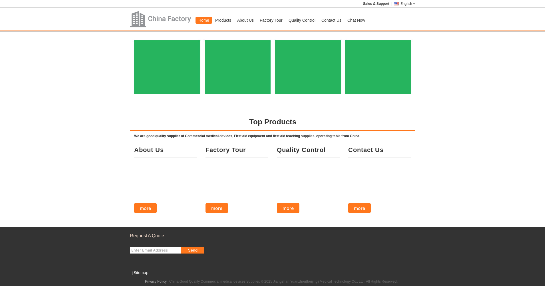 website screenshot of https://radiologicalequipment.com/