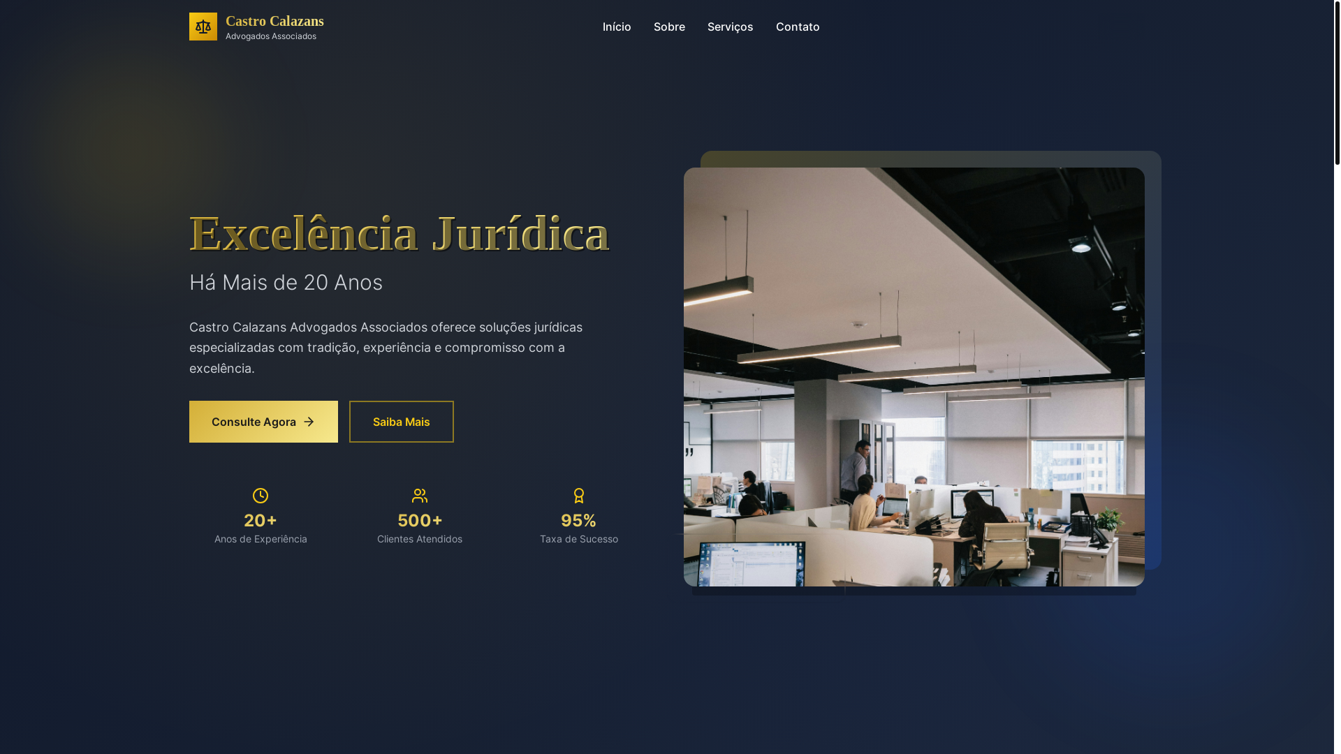 website screenshot of https://calazansadvogados.fun/