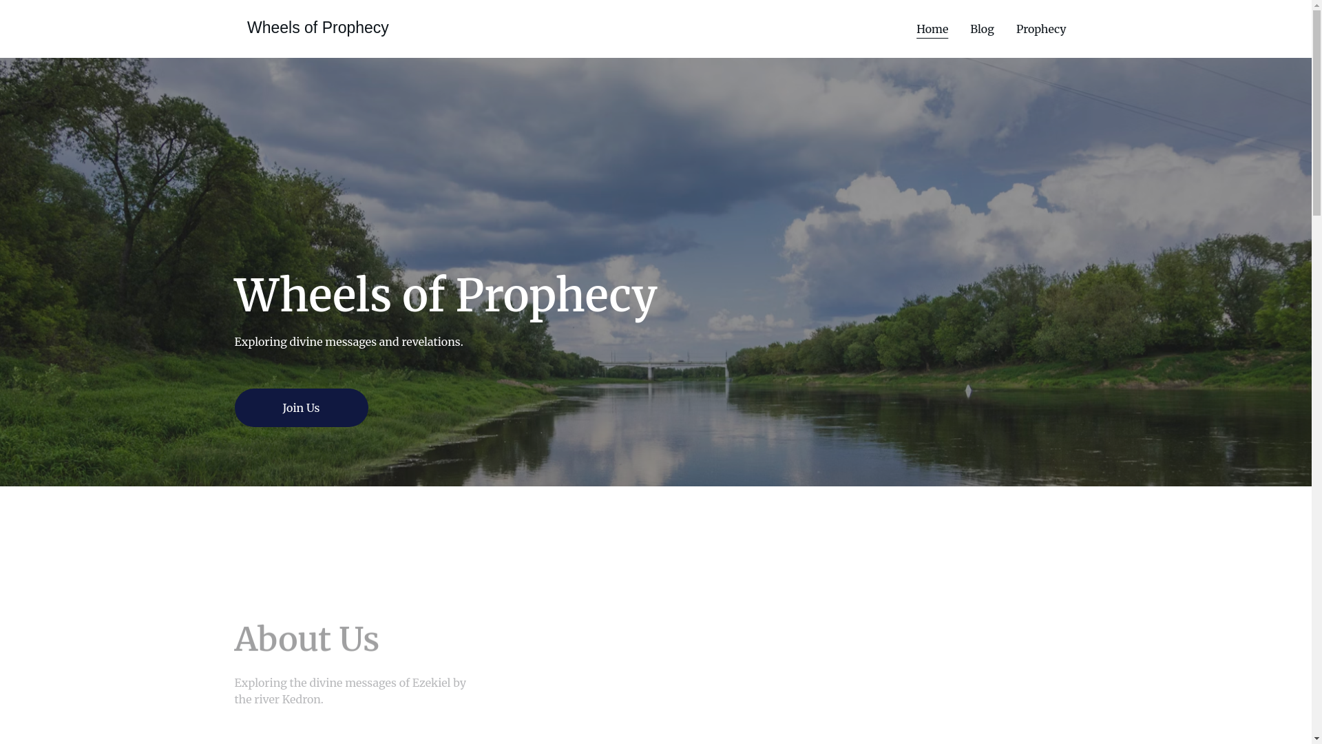 website screenshot of https://wheelsofprophecy.life/