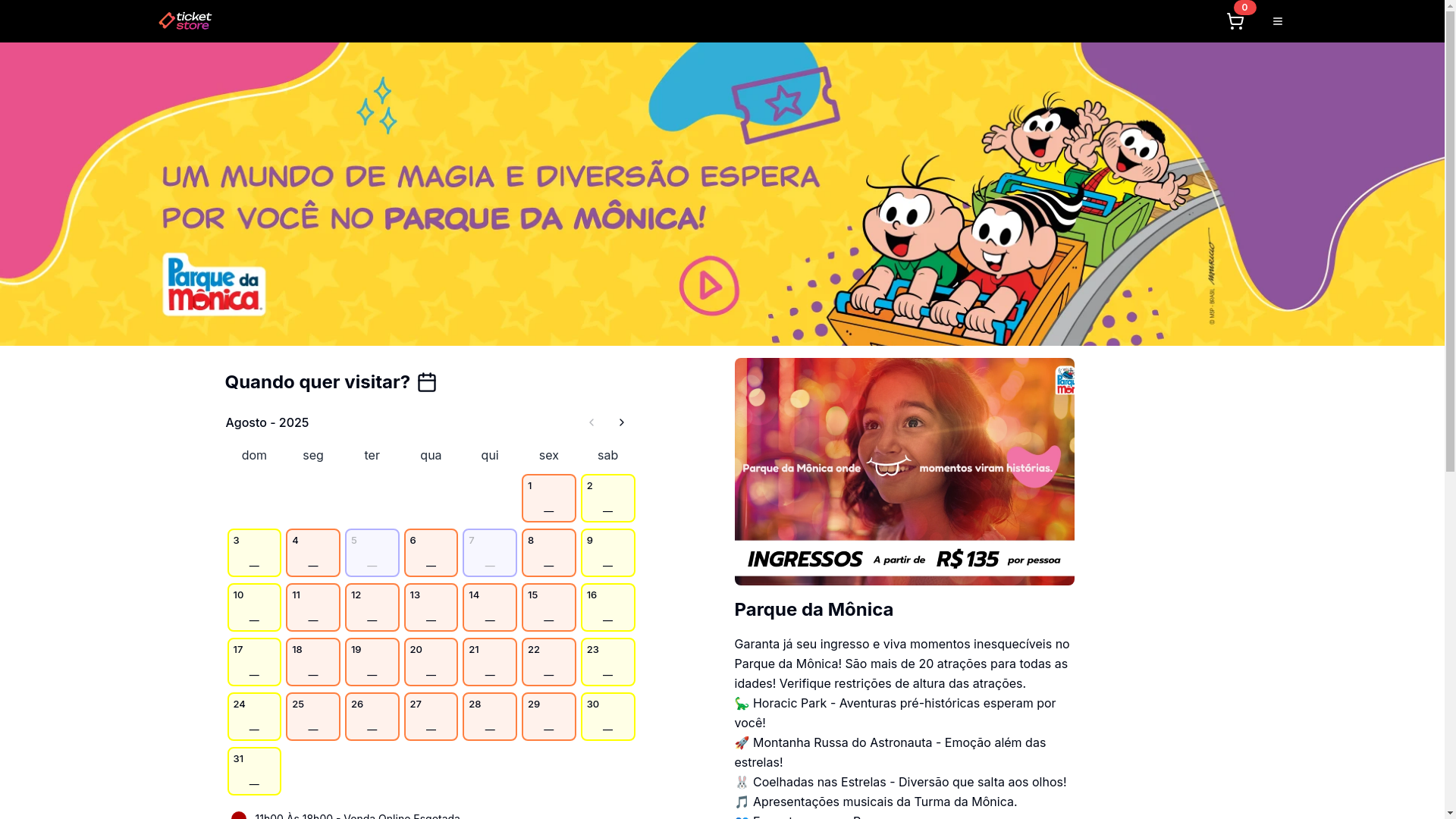 website screenshot of https://vendas-parquemonica.com/
