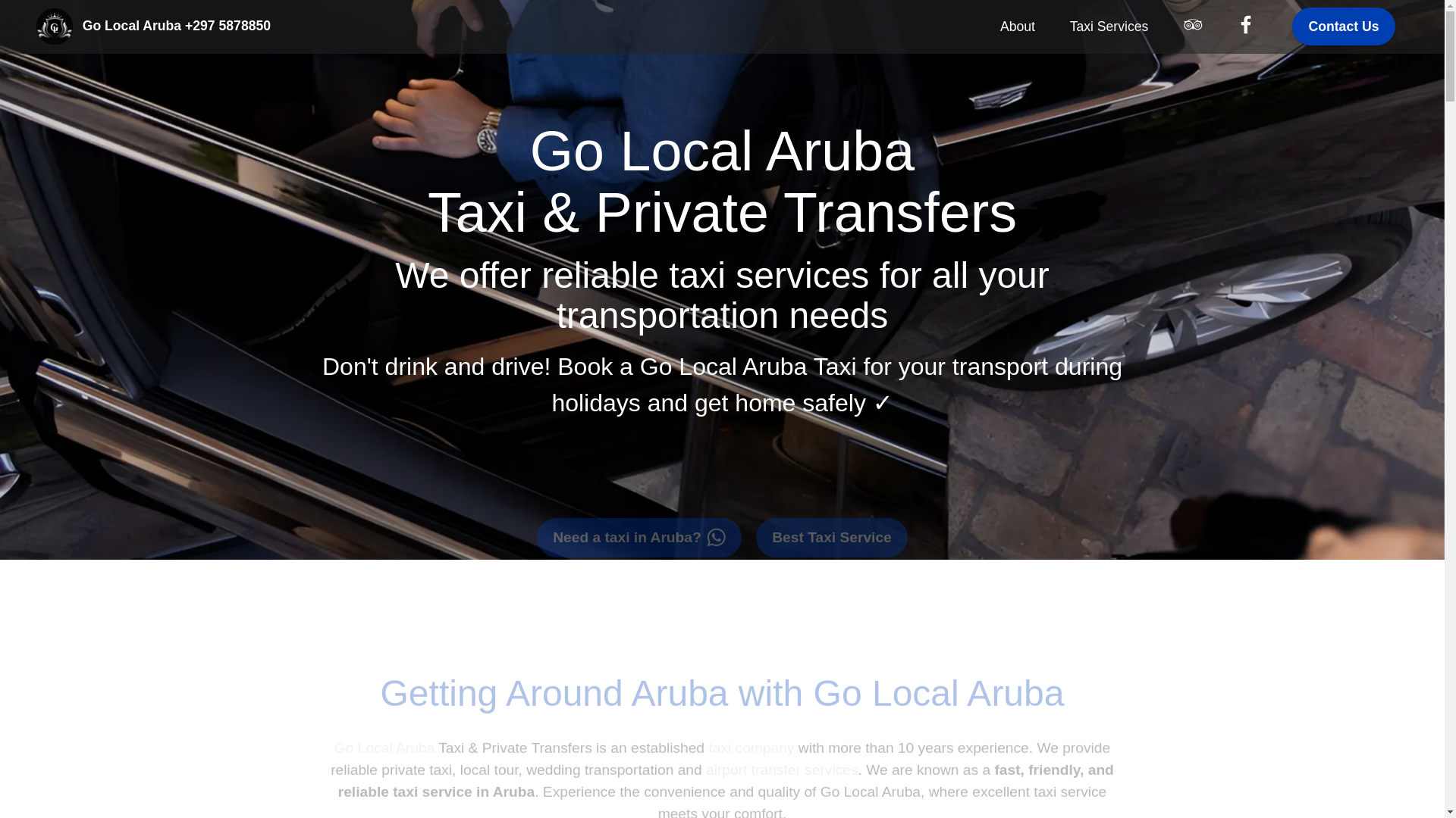 website screenshot of https://golocalaruba.net/