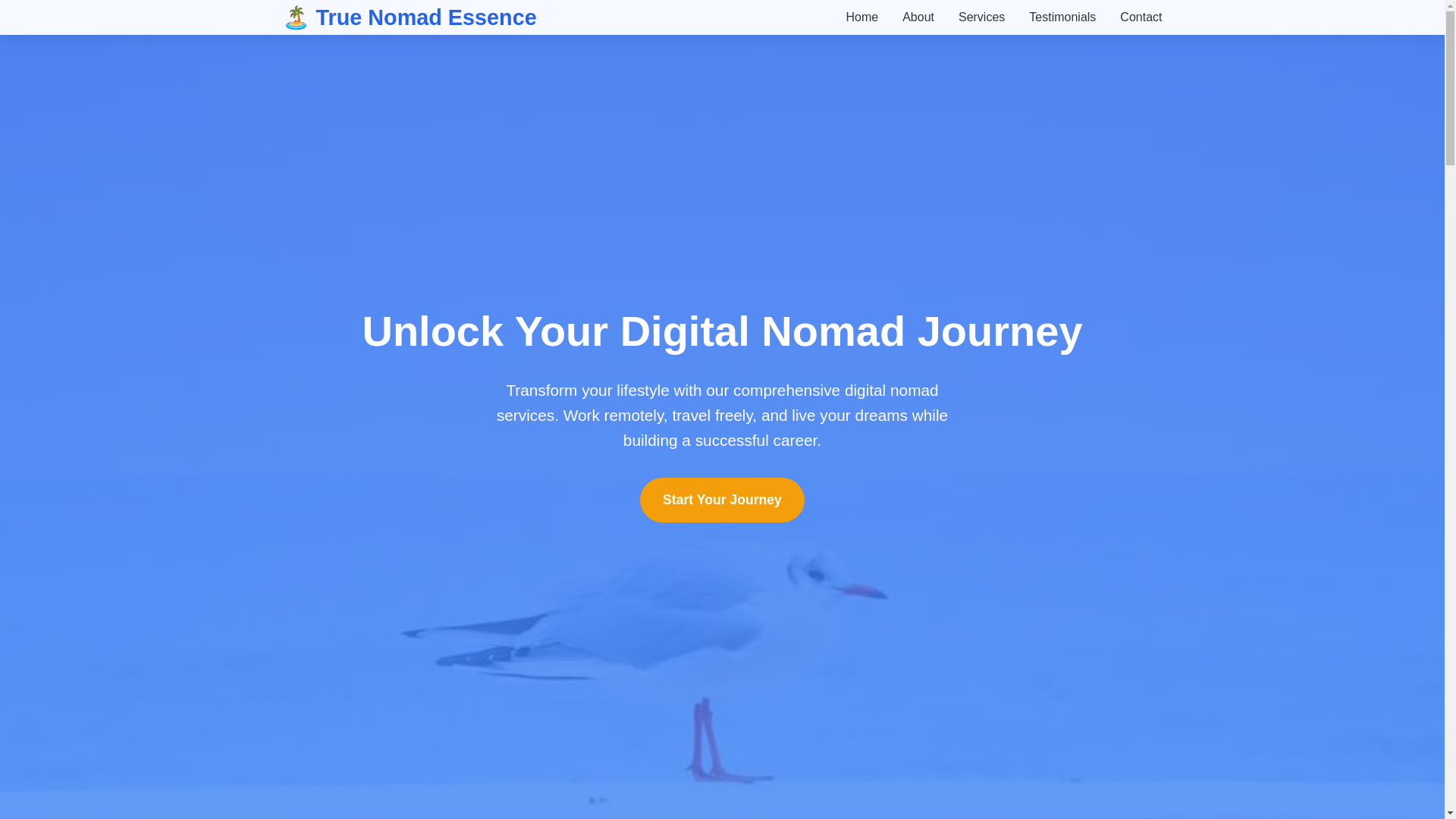 website screenshot of https://truenomadessence.qpon/