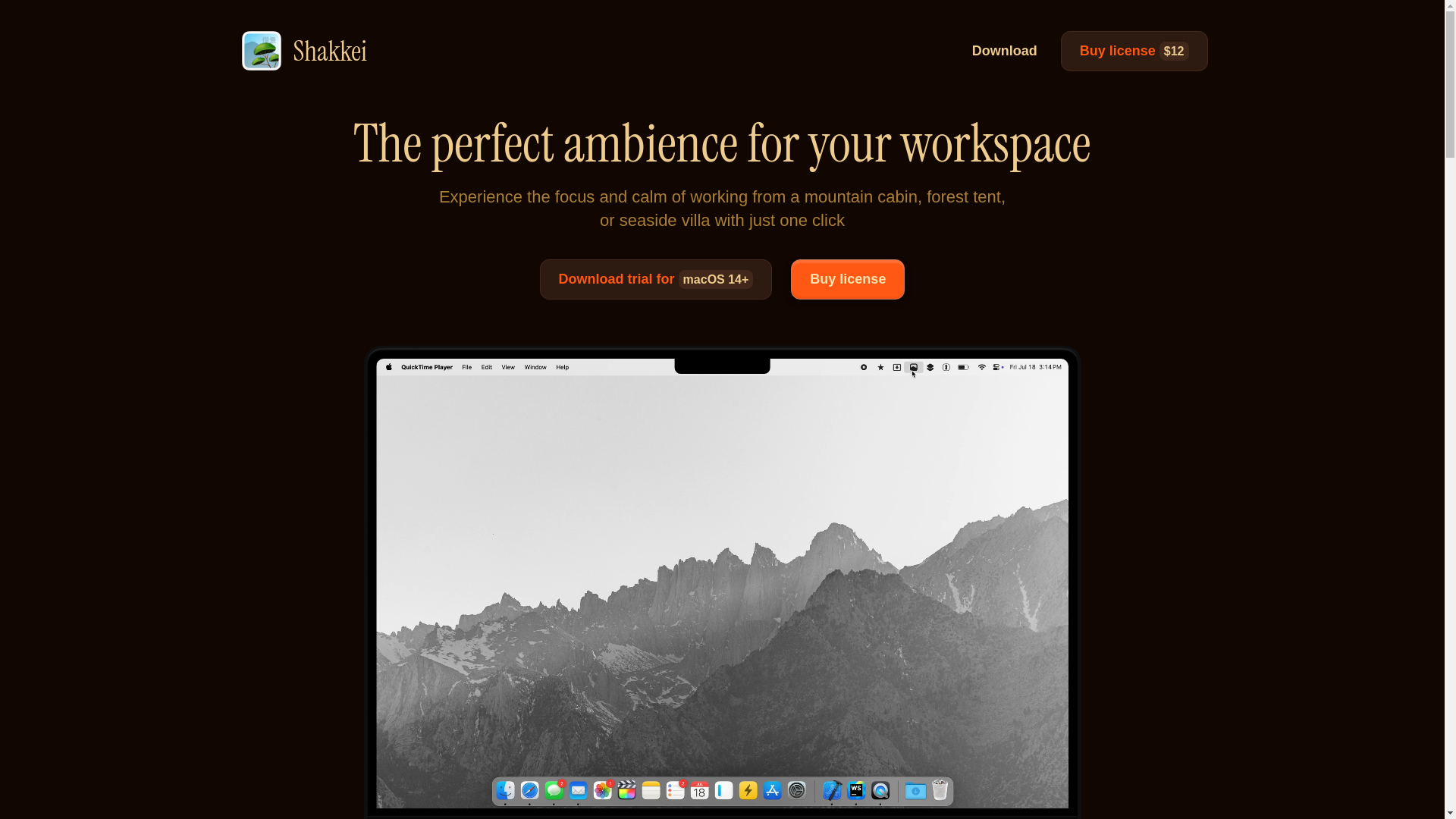 website screenshot of https://shakkei-web.pages.dev/