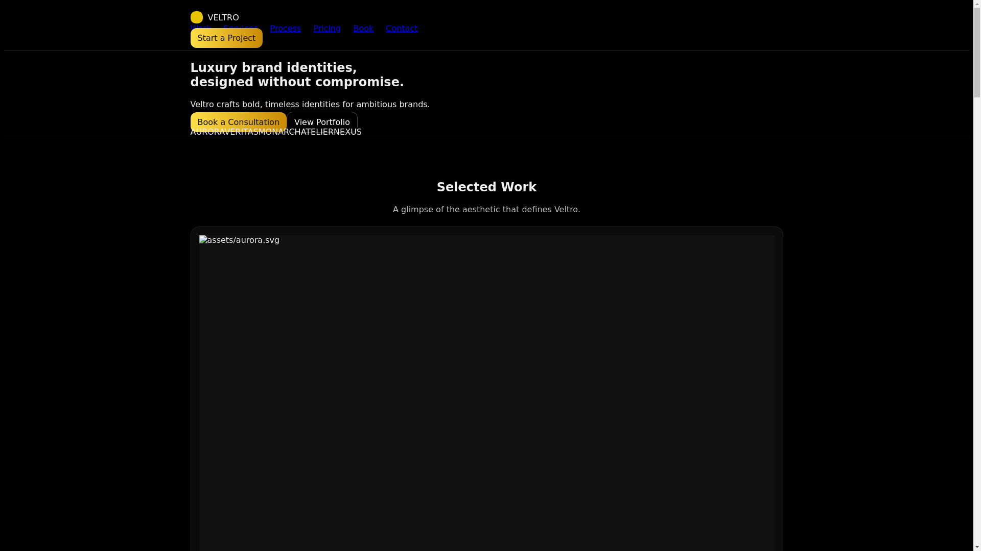 website screenshot of https://veltro.life/