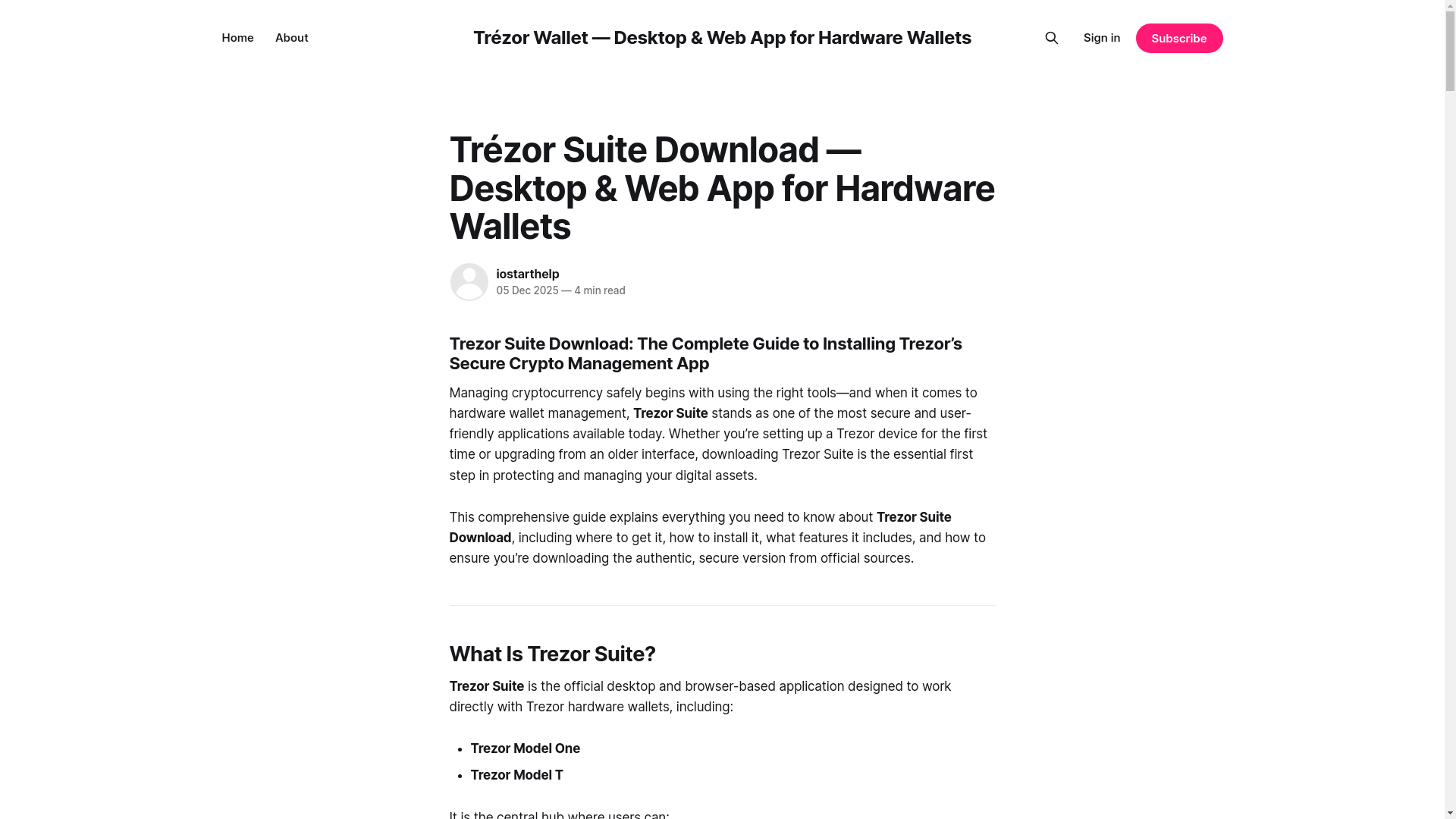 website screenshot of https://iostarthelp.ghost.io/download/
