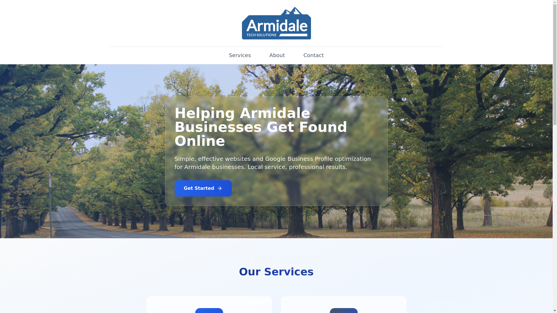 website screenshot of https://armidale-tech-solutions.pages.dev/