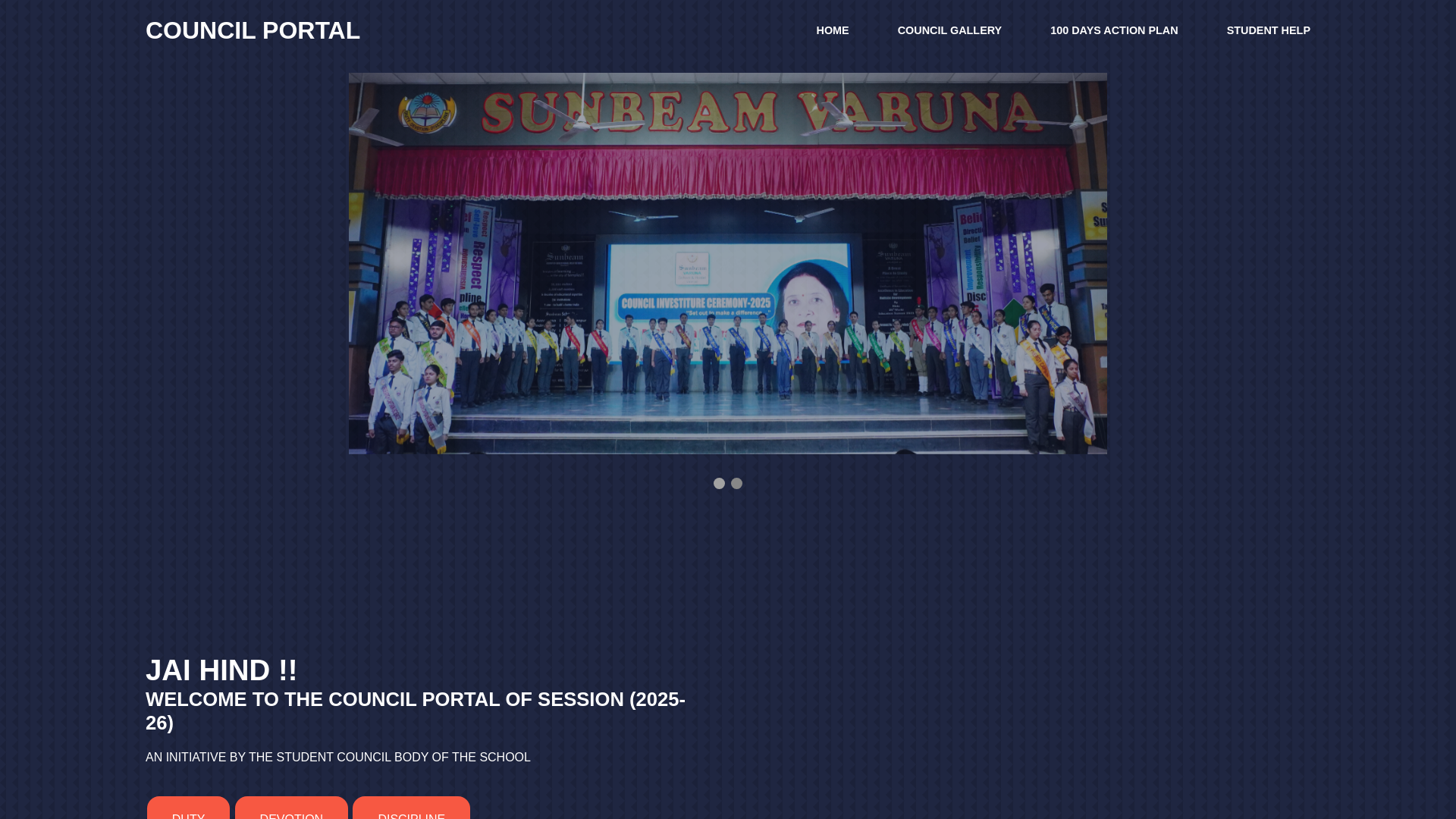 website screenshot of https://vrncouncilportal.pages.dev/