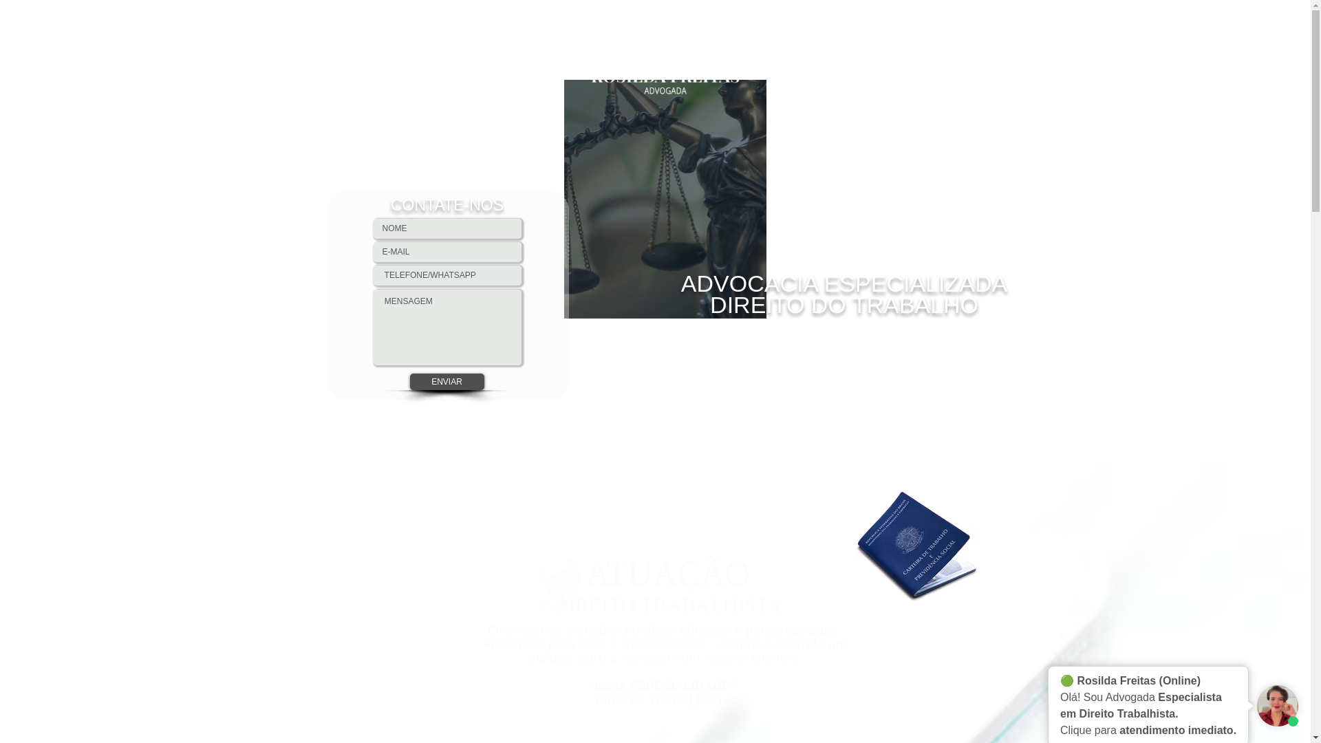 website screenshot of https://rosildafreitasadvogada.com/