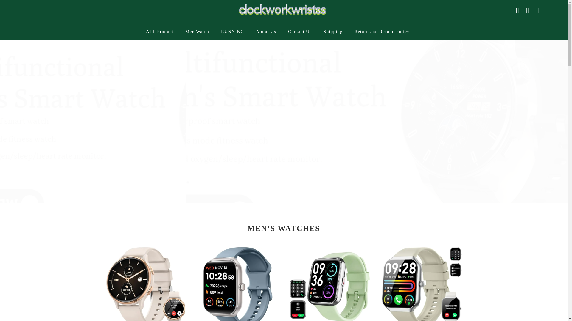 website screenshot of https://clockworkwristss.com/