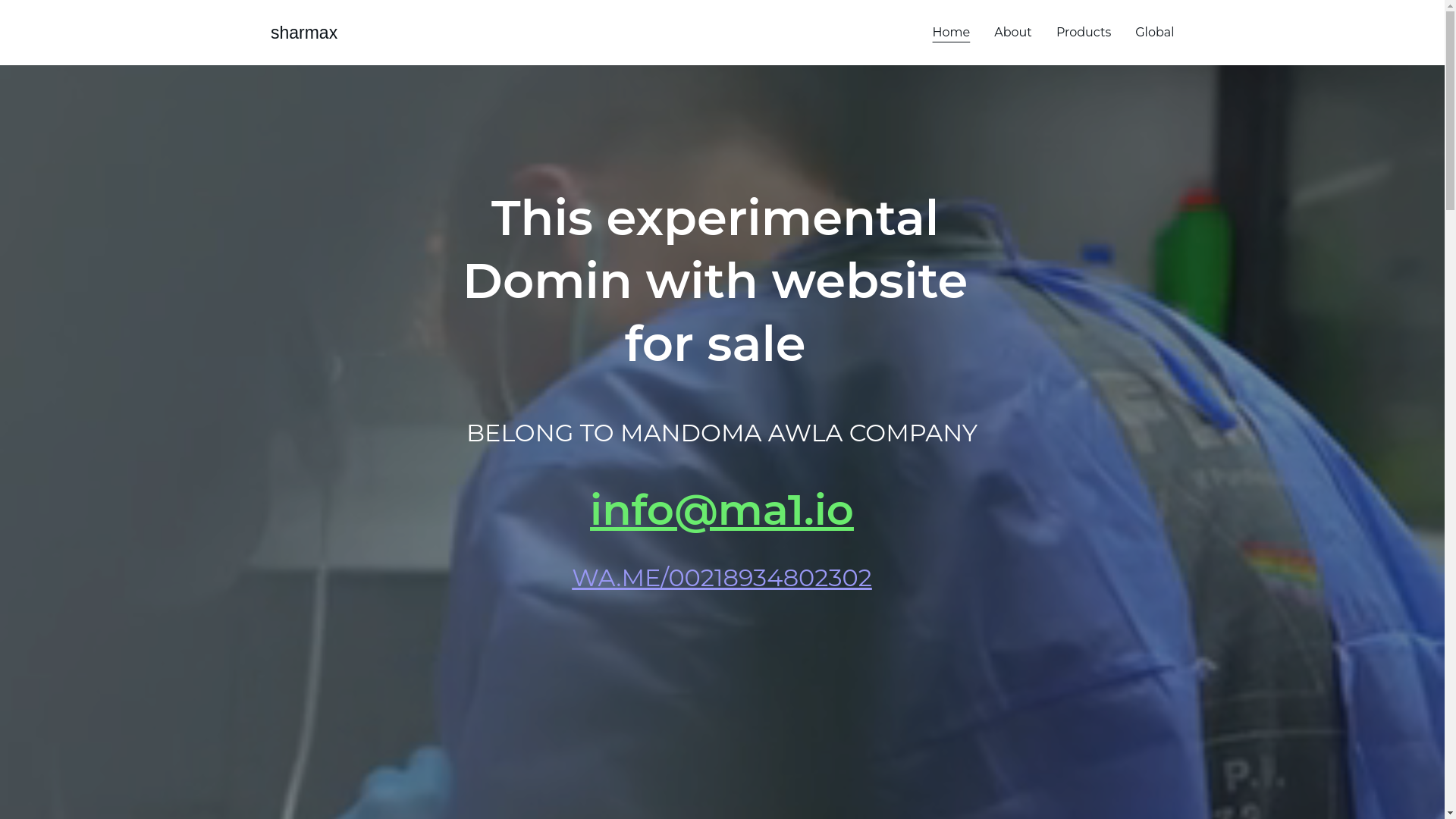 website screenshot of https://sharmax.ly/