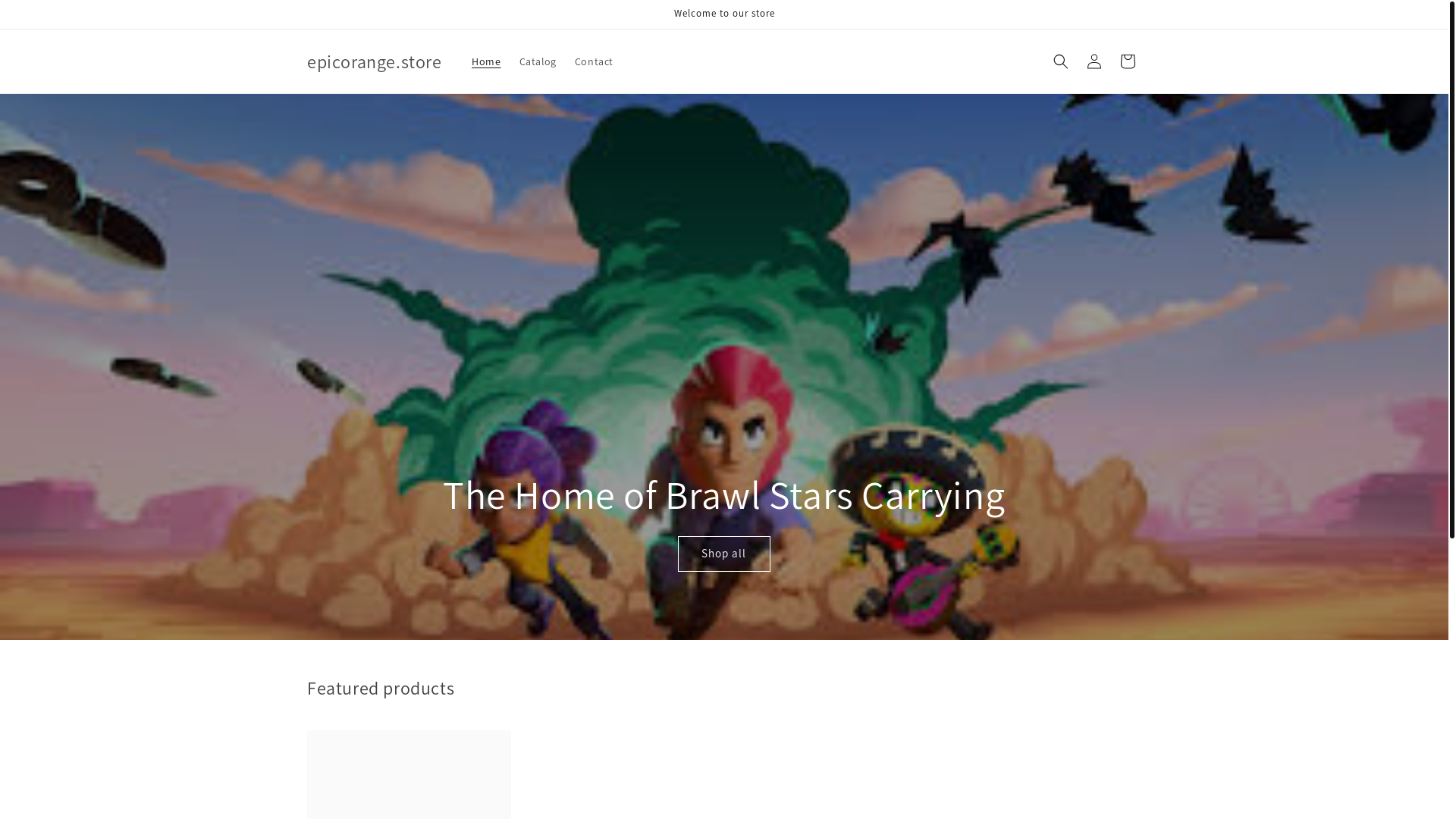 website screenshot of https://epicorange.store/