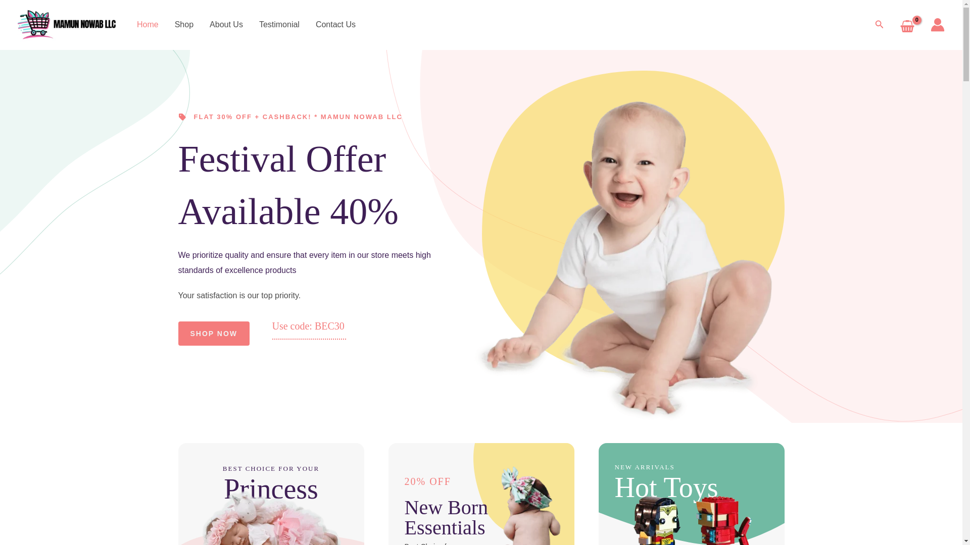 website screenshot of https://mamunnowabllc.com/