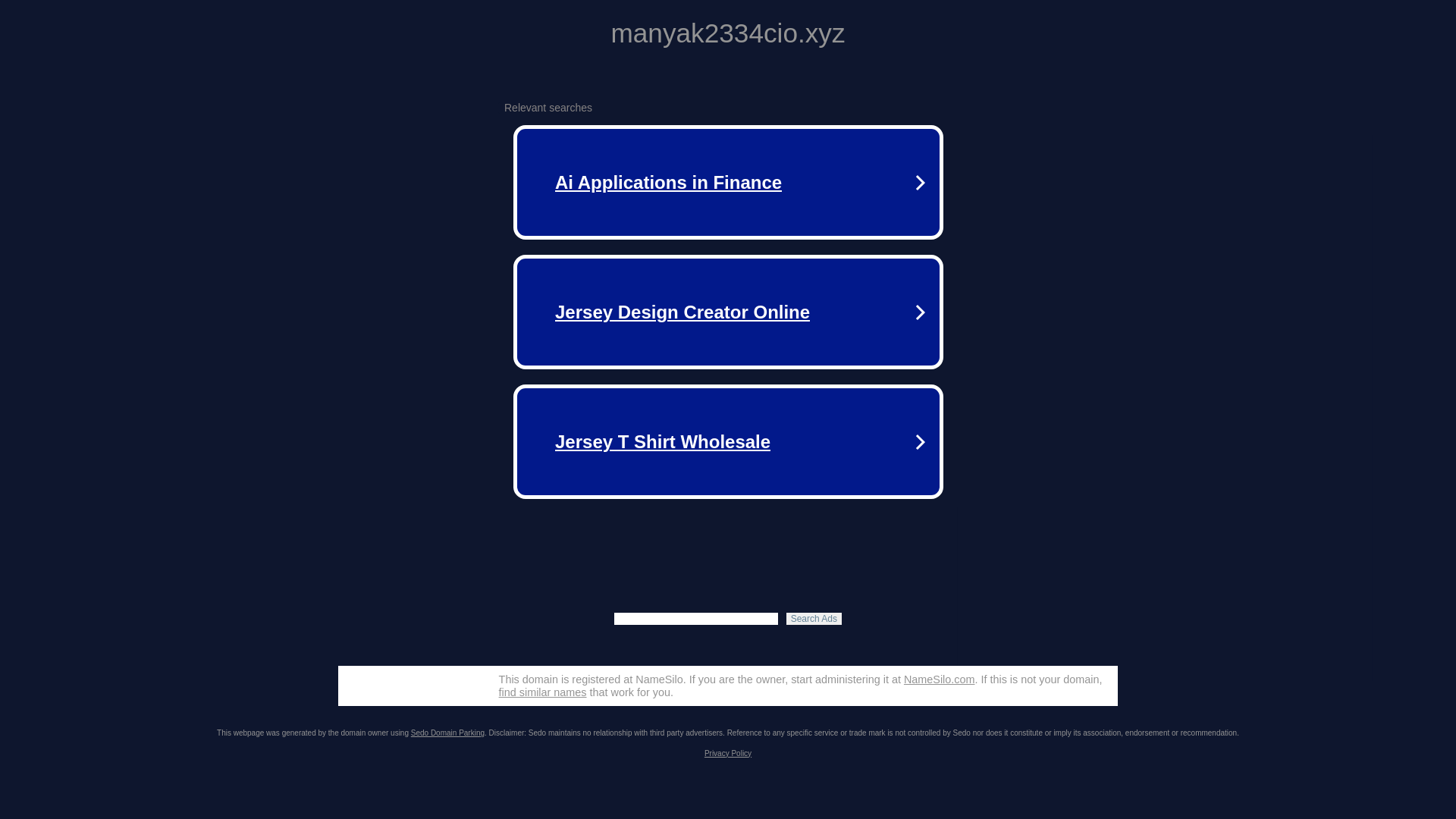website screenshot of https://manyak2334cio.xyz/