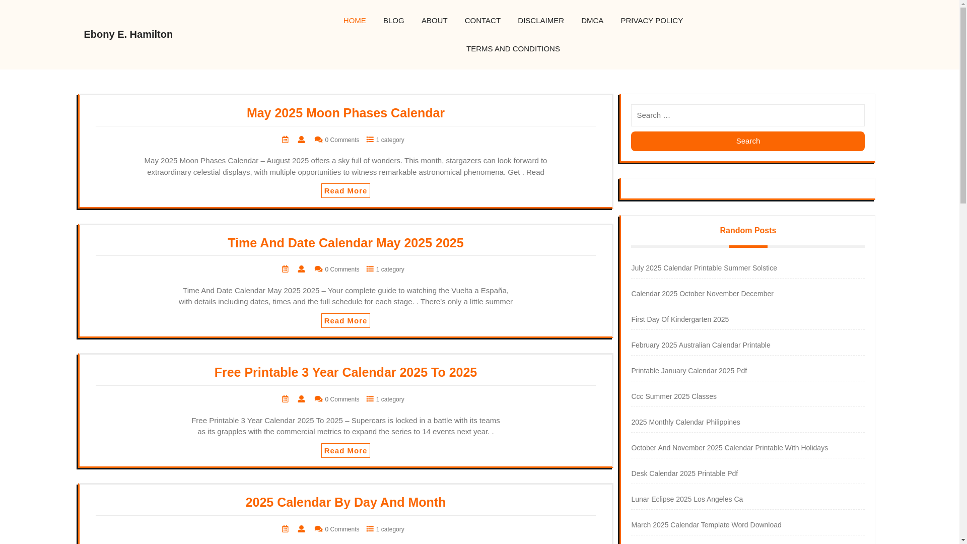 website screenshot of https://ebonyehamilton.pages.dev/