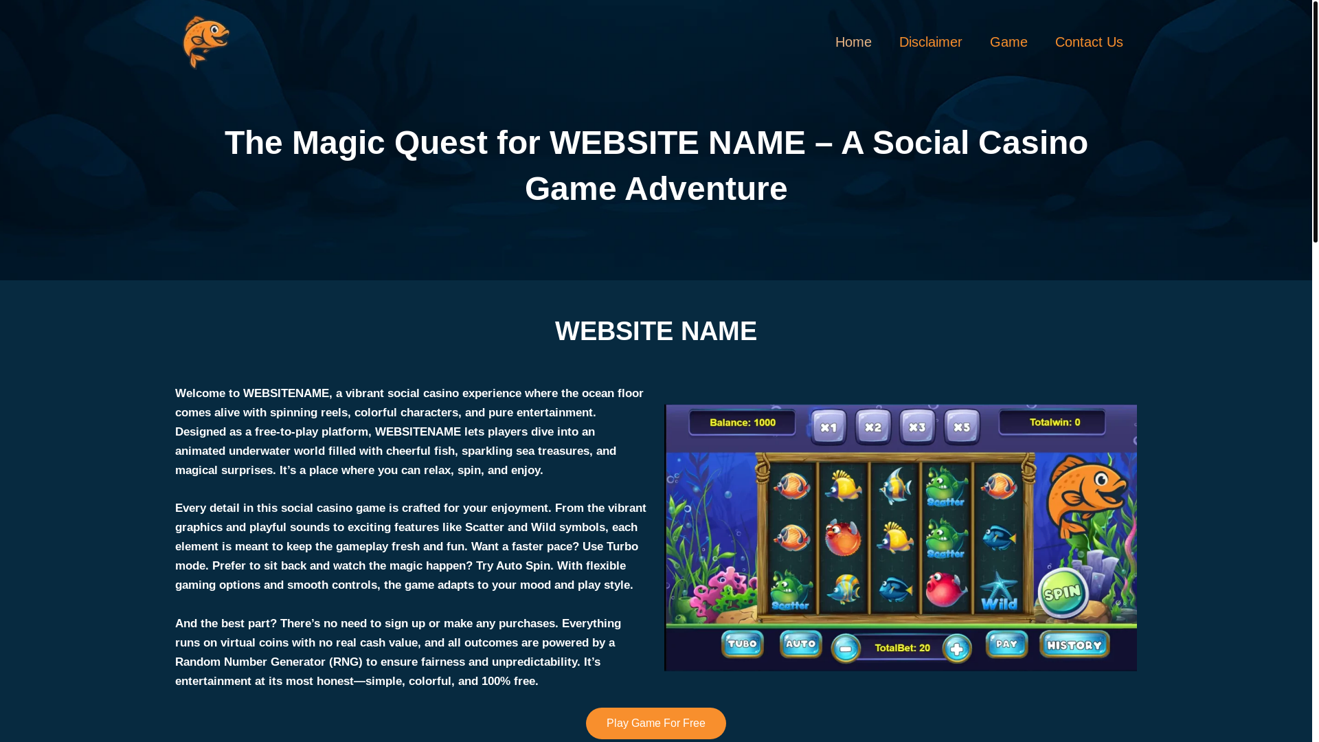 website screenshot of https://spinsfishfuns.com/