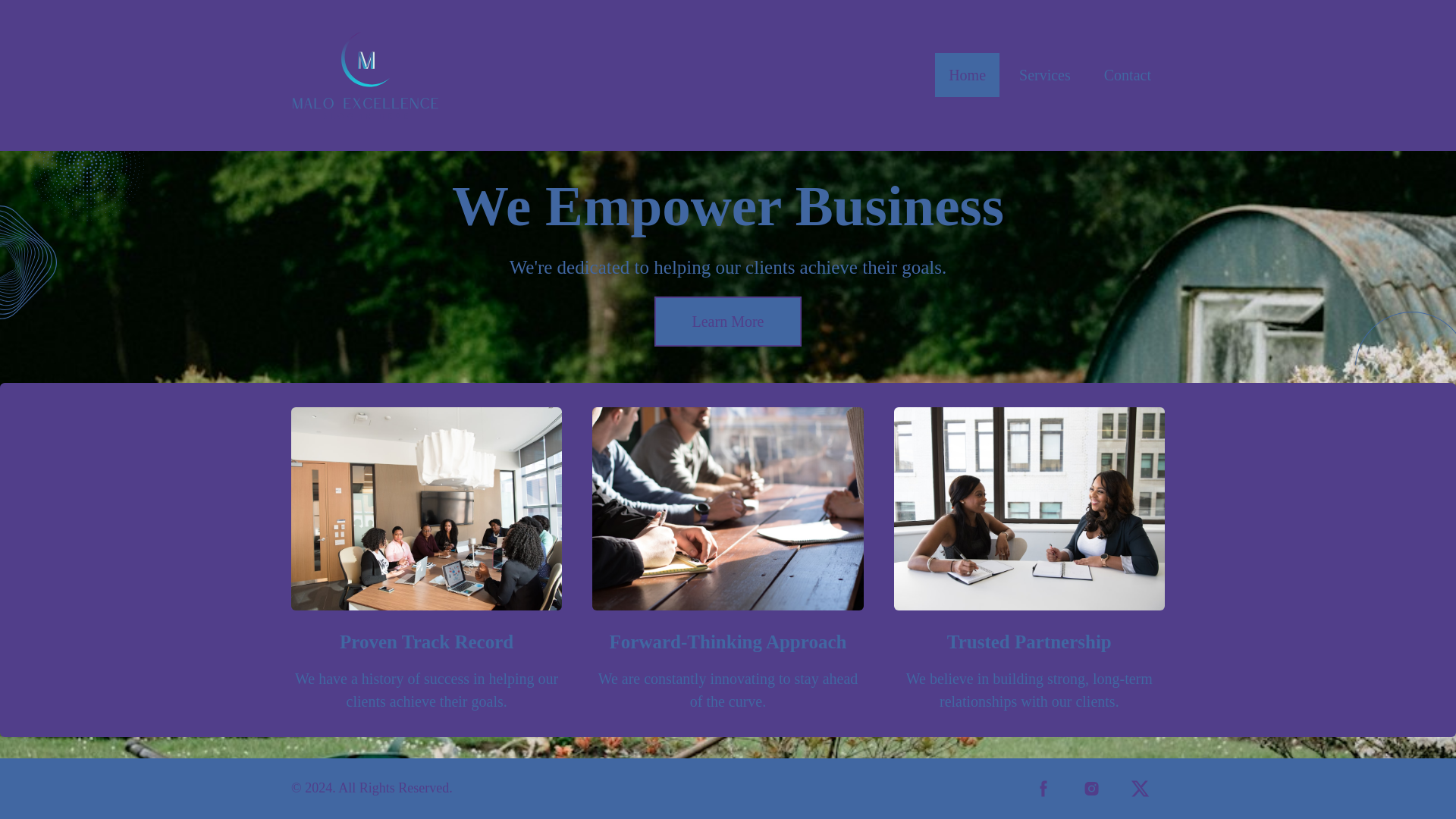 website screenshot of https://maloexcellence.com/