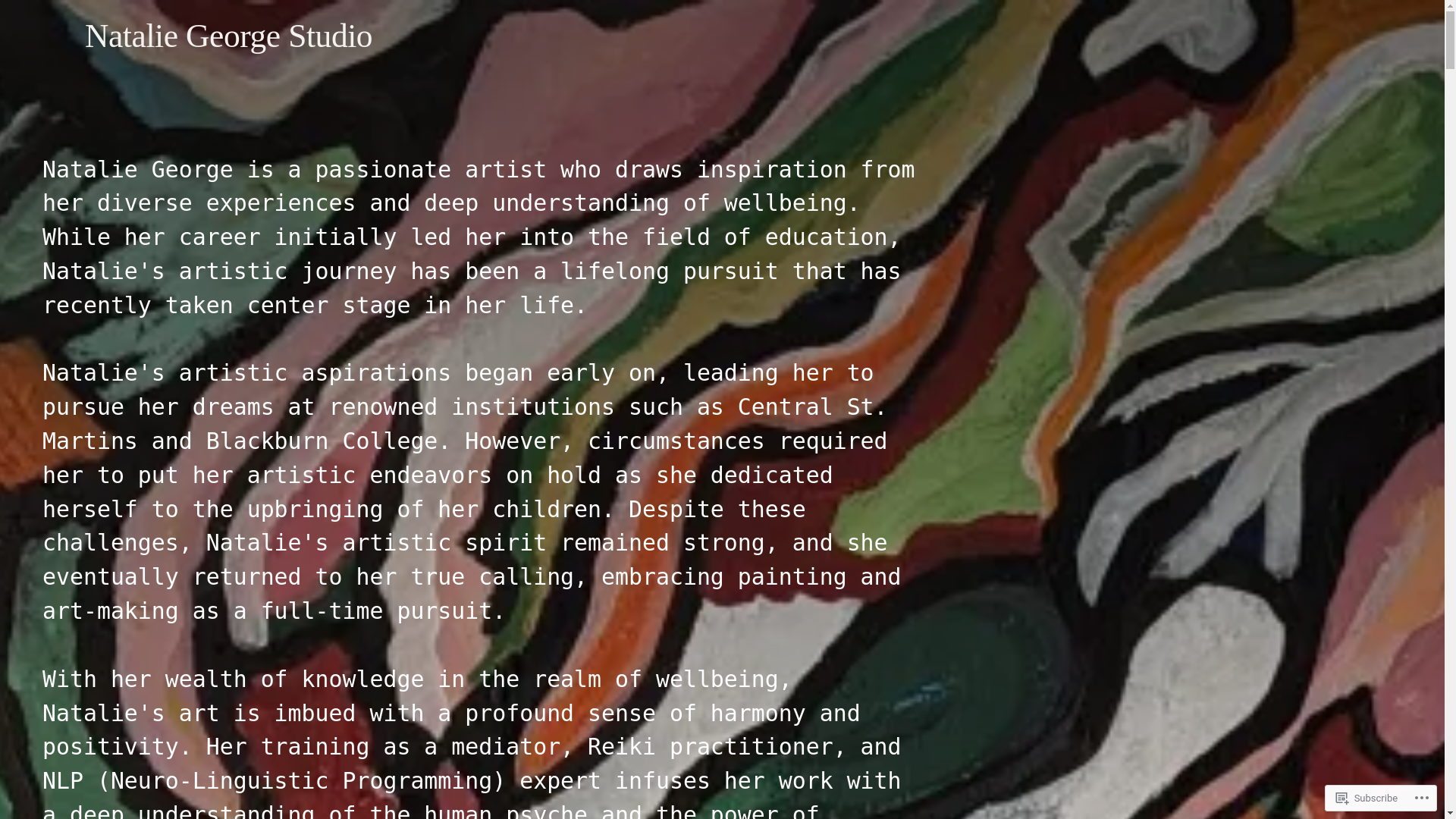 website screenshot of https://nataliegeorgedesign.com/