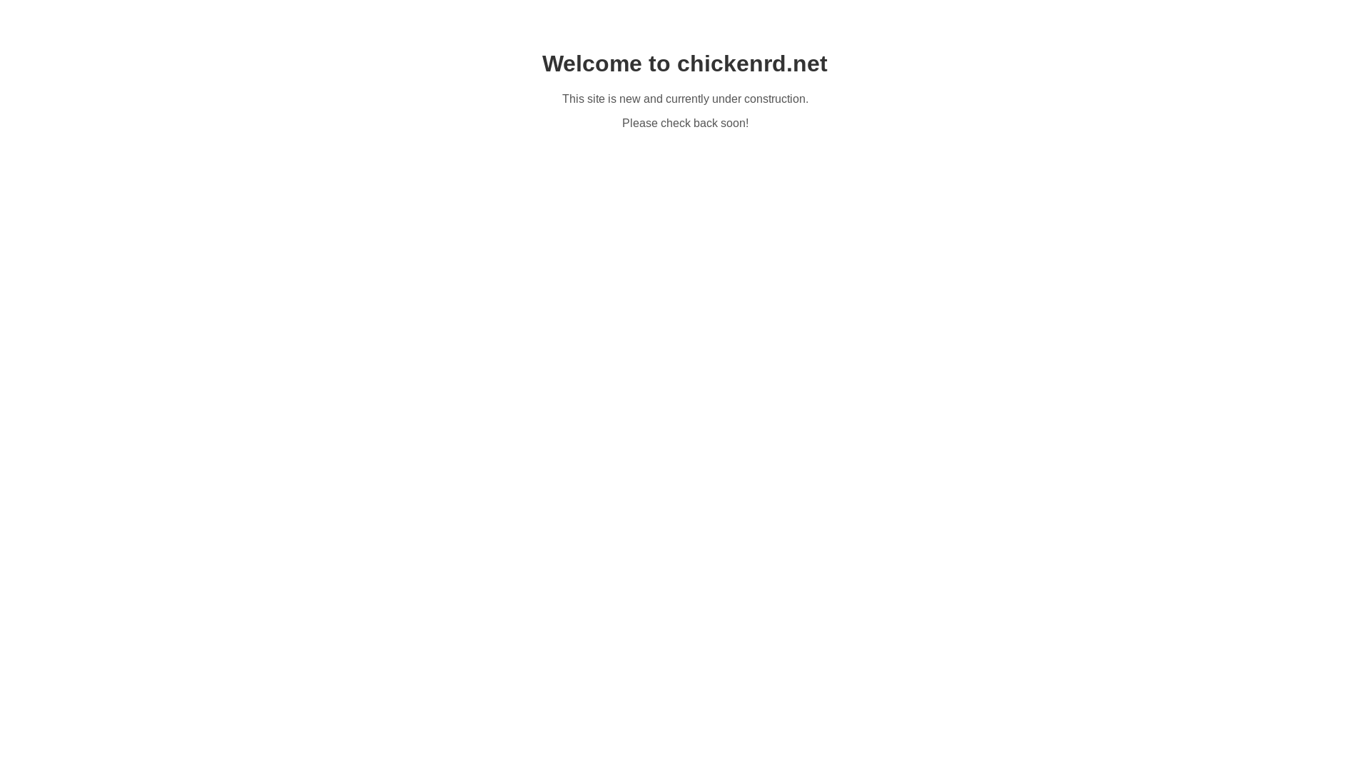 website screenshot of https://chickenrd.net/