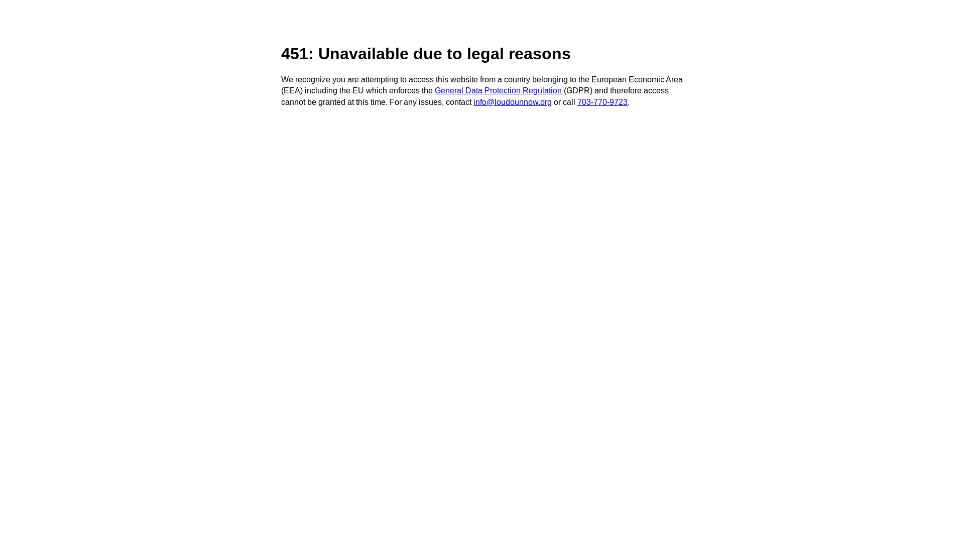 website screenshot of https://loudounnowvoice.com/