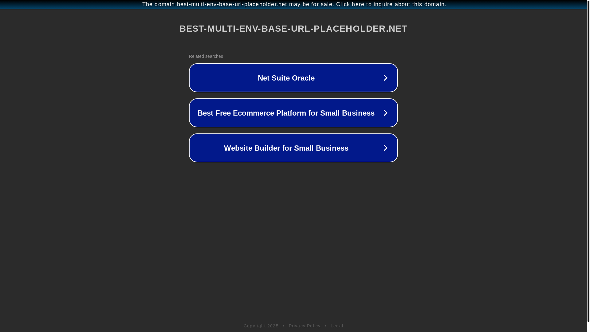 website screenshot of https://best-multi-env-base-url-placeholder.net/