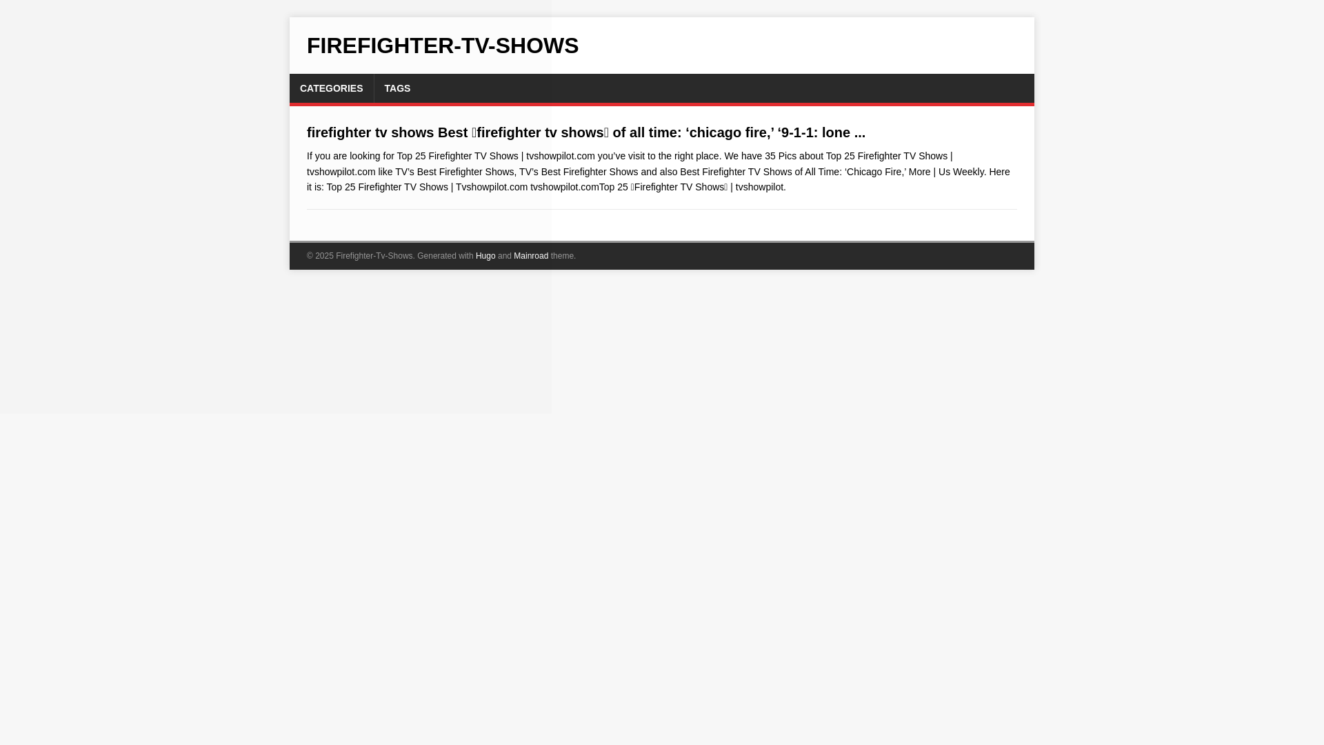 website screenshot of https://firefighter-tv-shows.pages.dev/