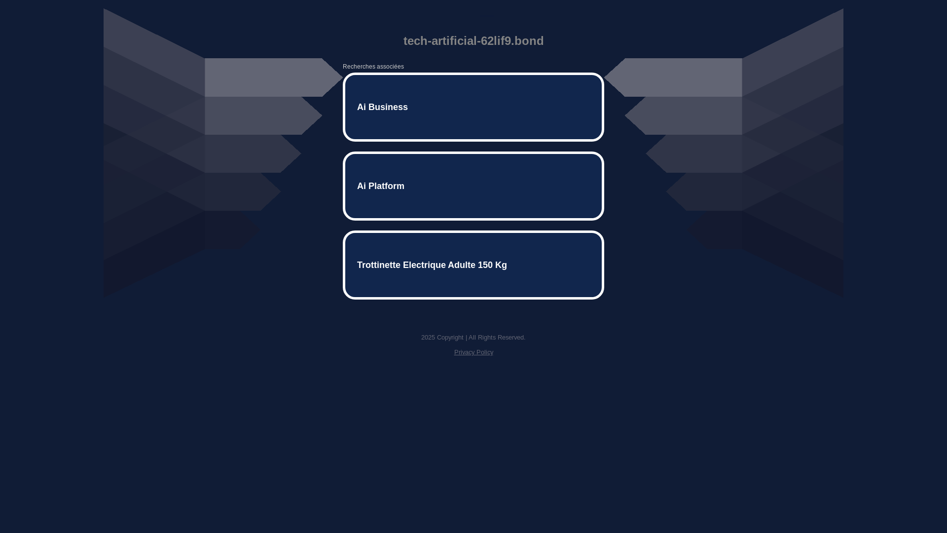website screenshot of https://tech-artificial-62lif9.bond/