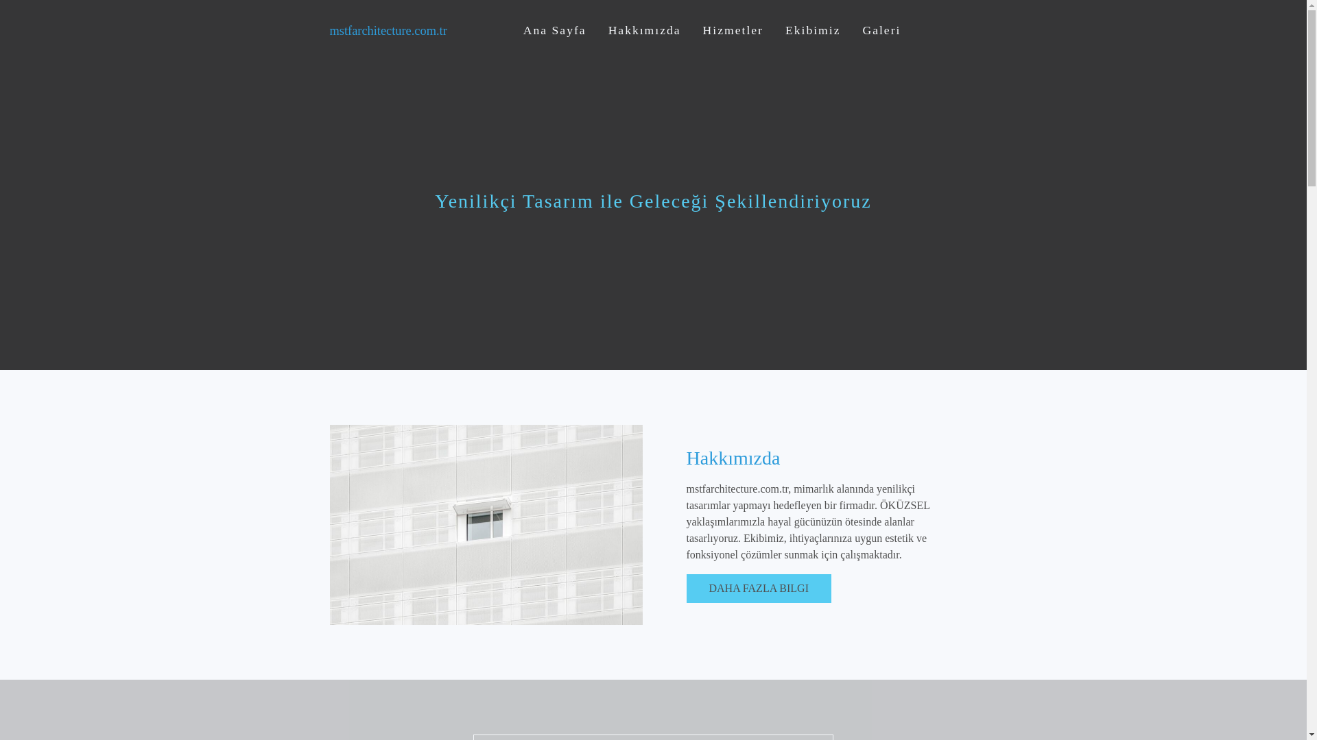 website screenshot of https://mstfarchitecture.com.tr/