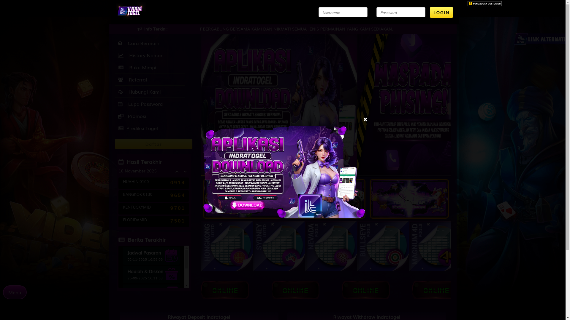 website screenshot of https://indratogel31386.com/