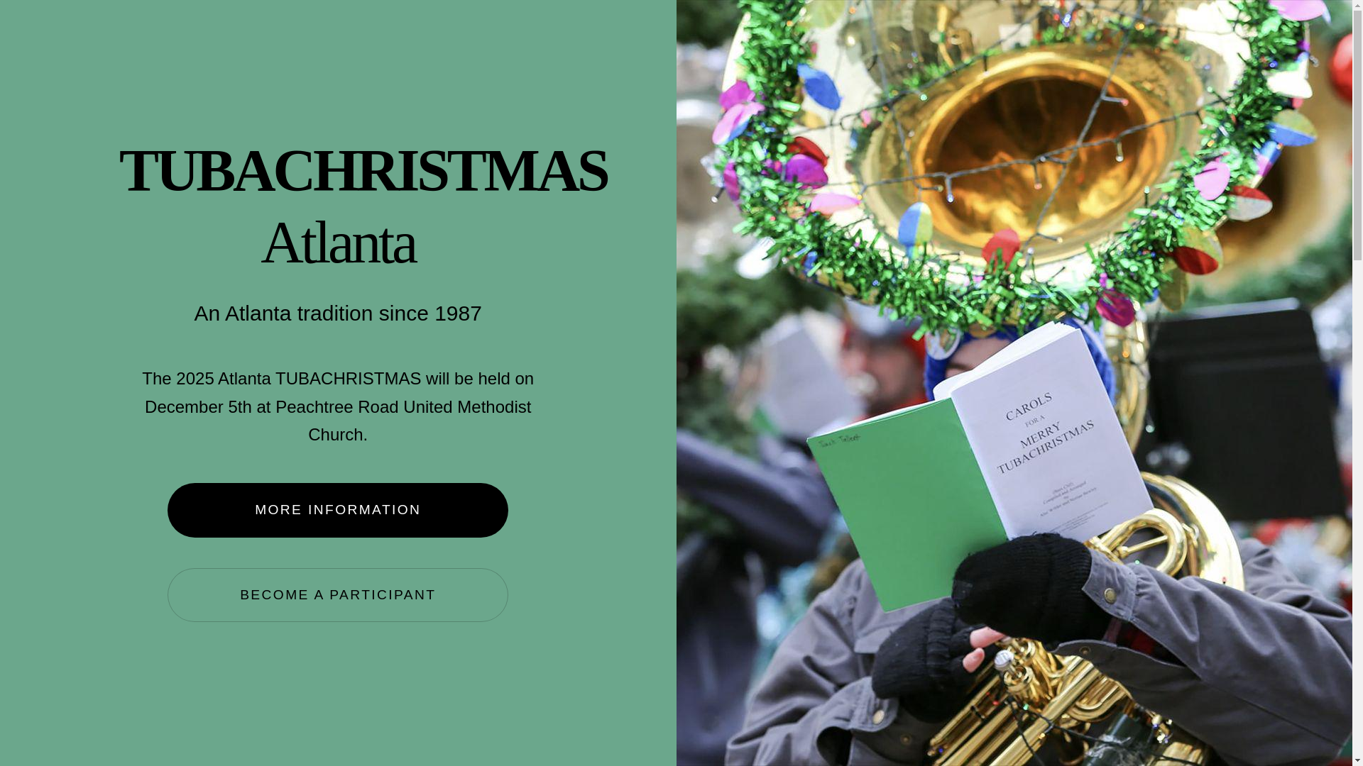 website screenshot of https://tubachristmasatlanta.org/