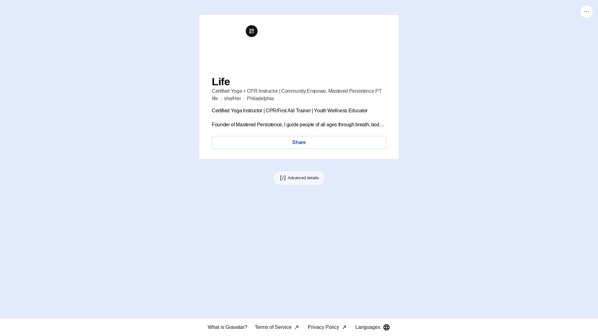 website screenshot of https://masteredpersistencept.life/