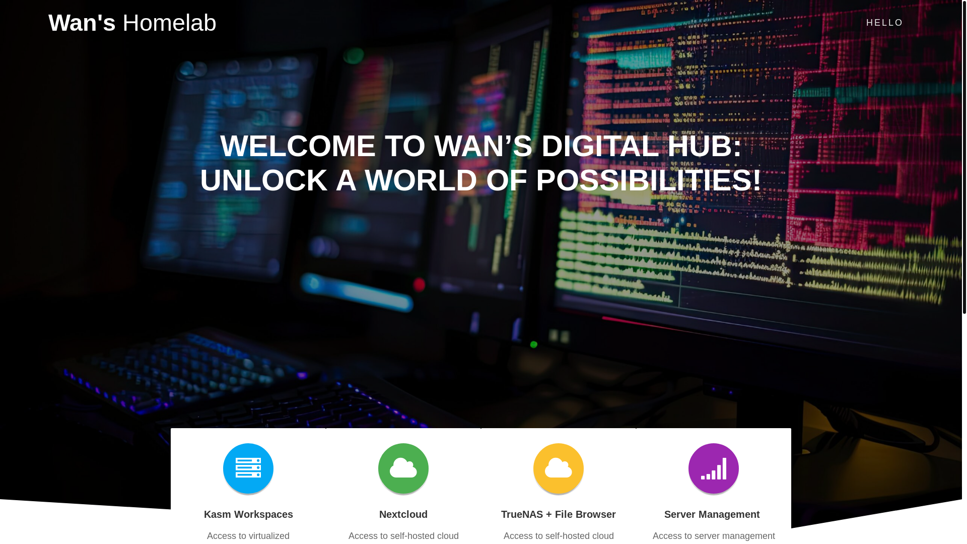 website screenshot of https://wanhomelabwebsite.pages.dev/