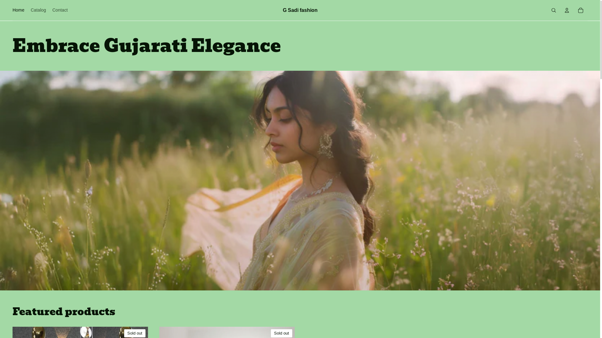 website screenshot of https://gsadifashion.in/