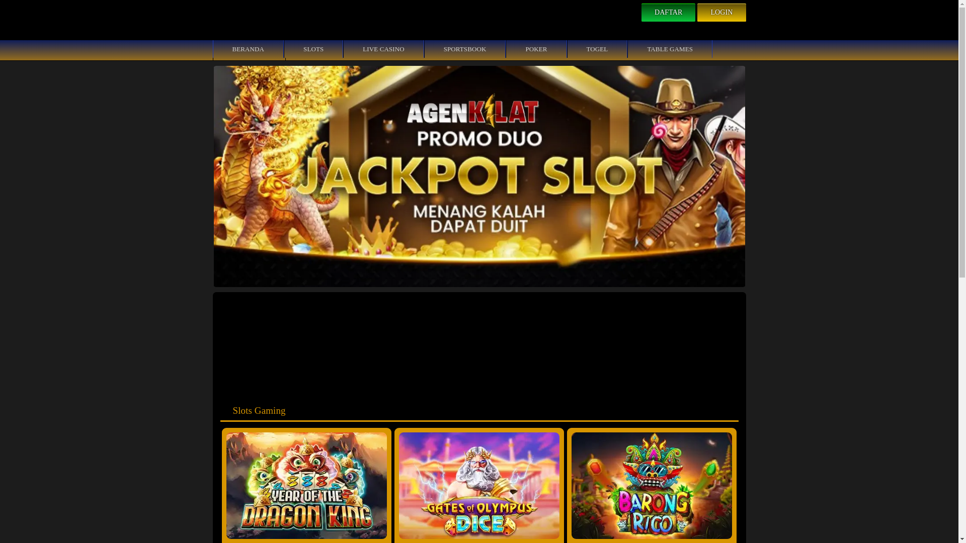 website screenshot of https://rtpagenkilatmeledak.site/