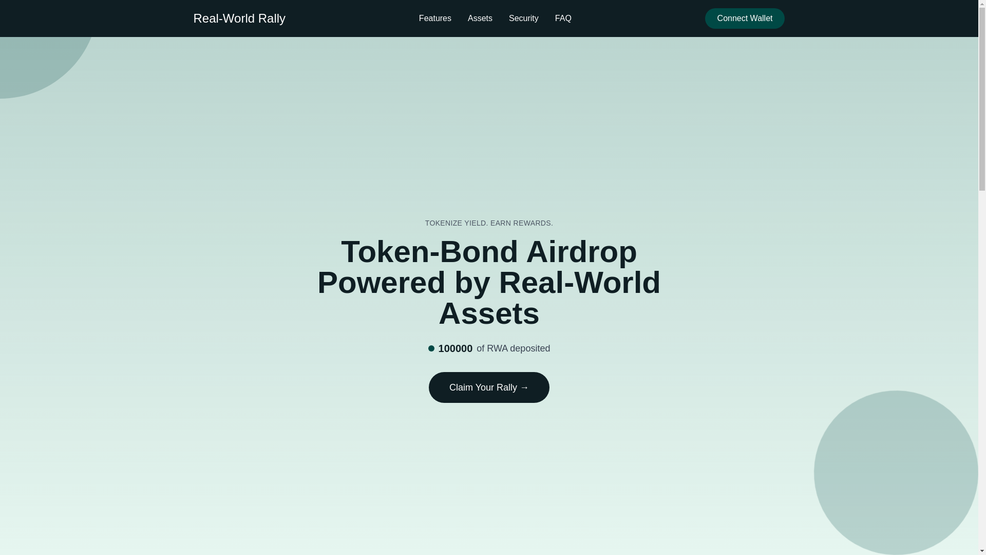website screenshot of https://rwaairdrop.pages.dev/
