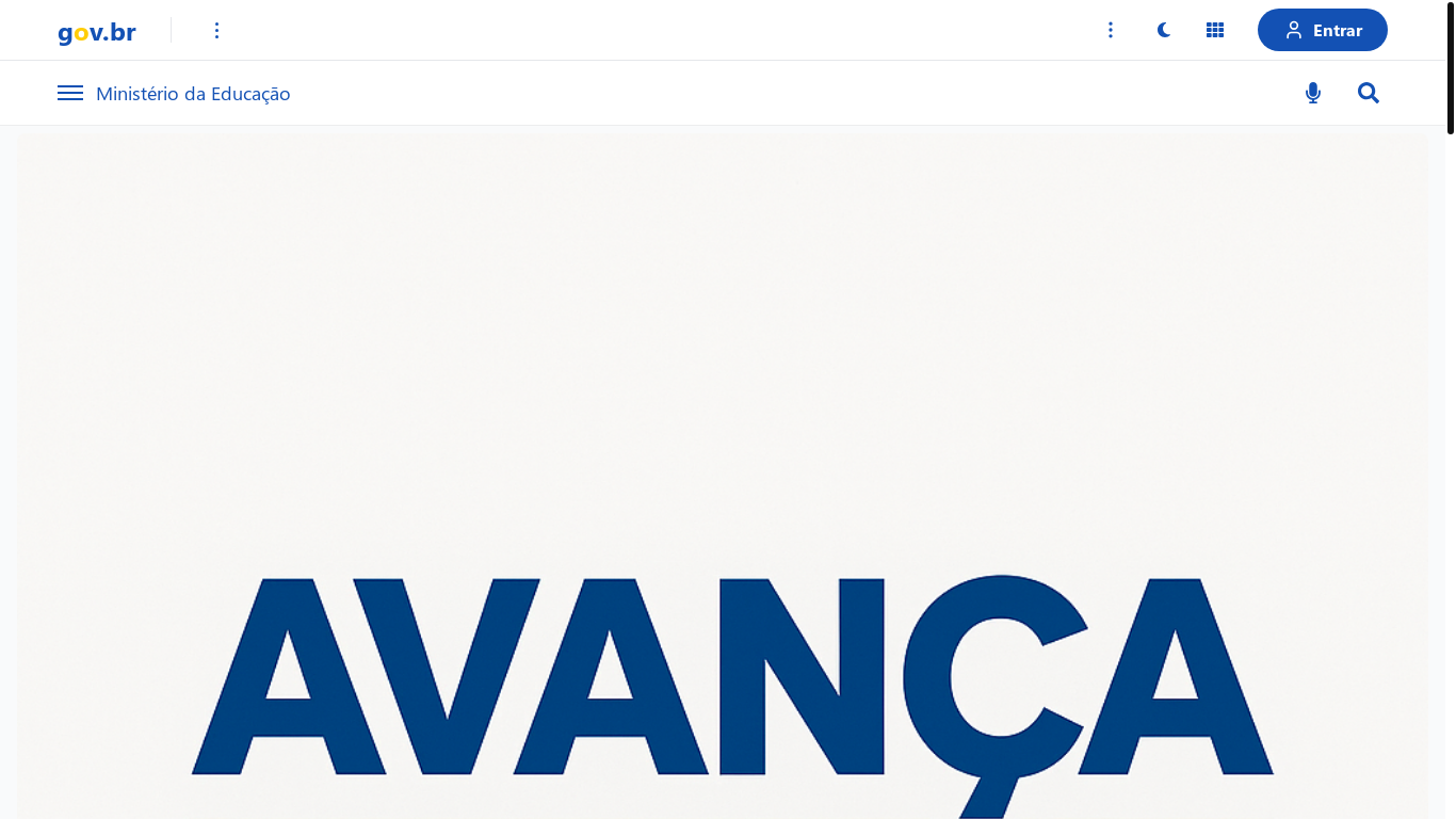 website screenshot of https://agenteavancaescola.org/
