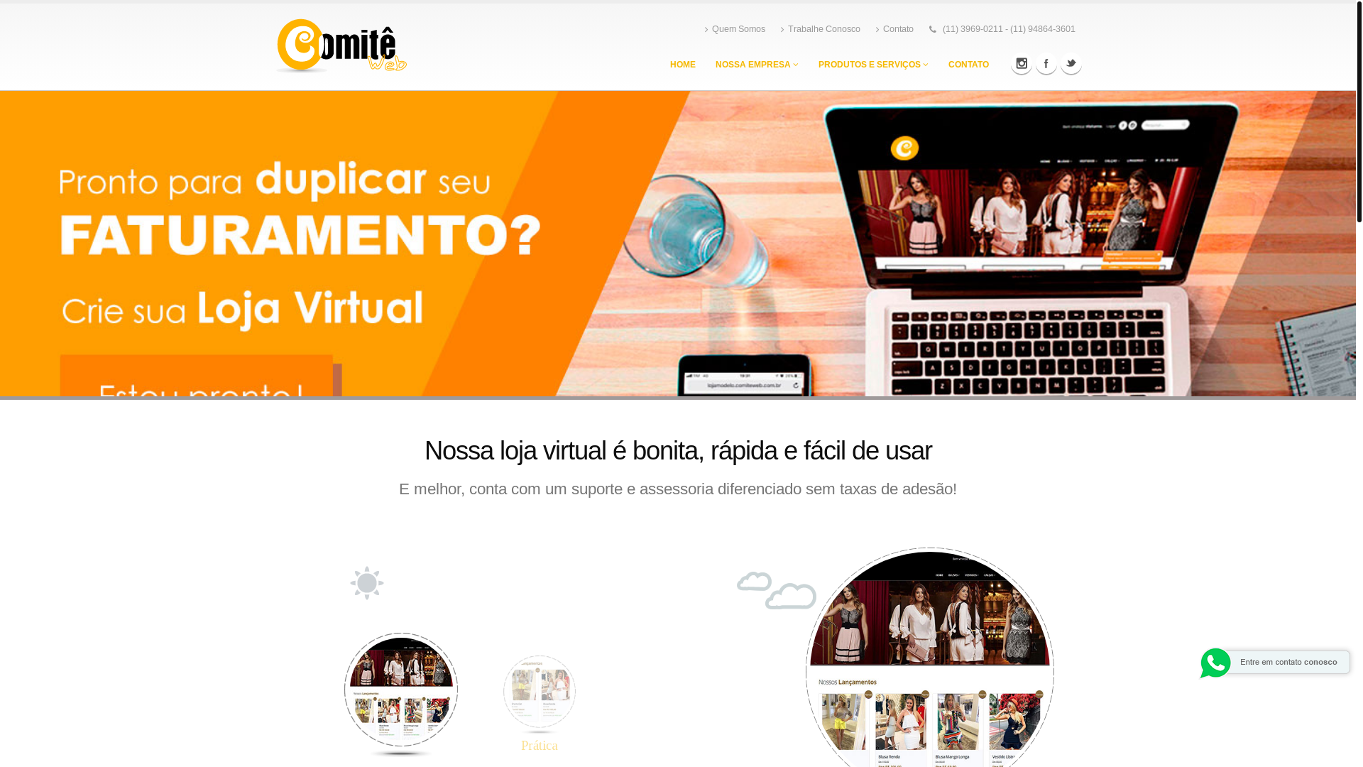 website screenshot of https://usevercci.com.br/