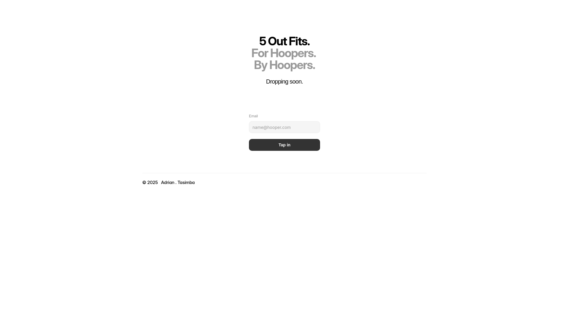 website screenshot of https://5out-fits.com/