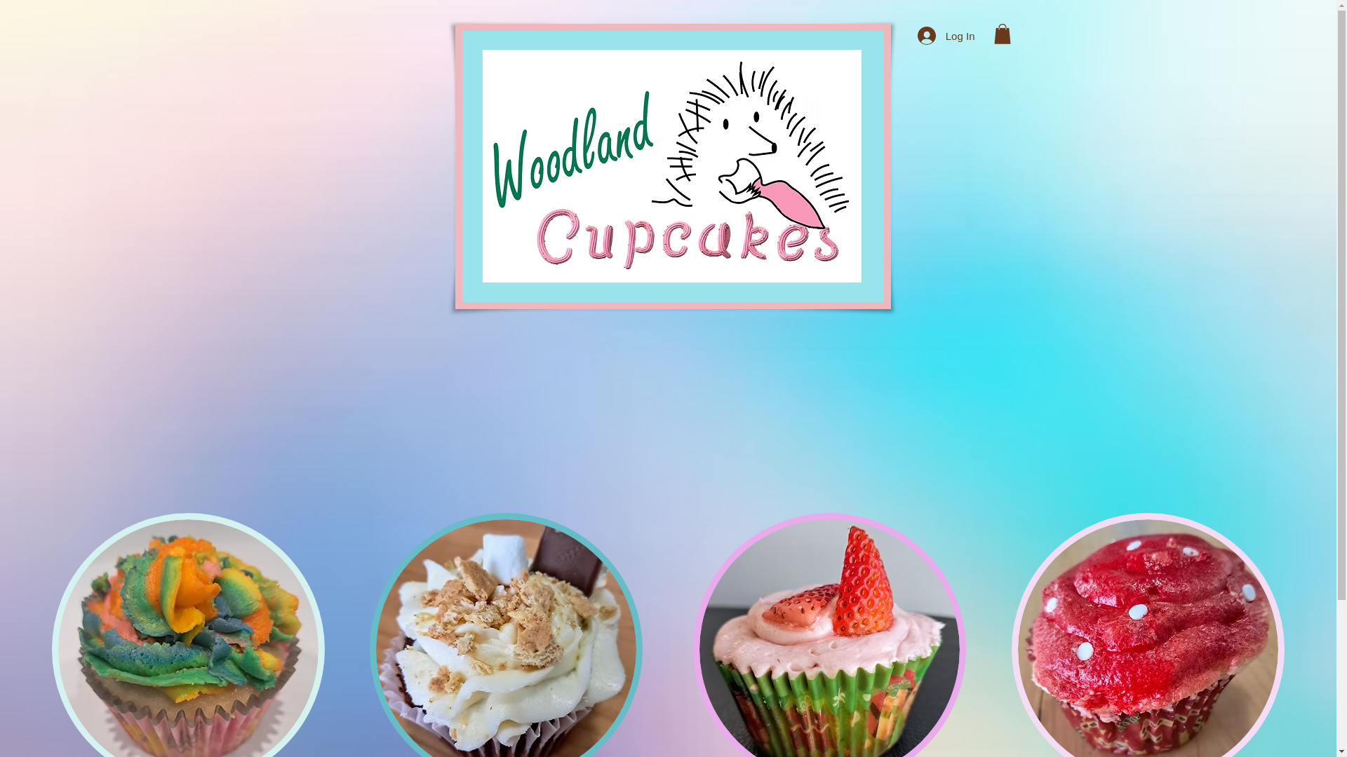 website screenshot of https://woodlandcupcakes.com/