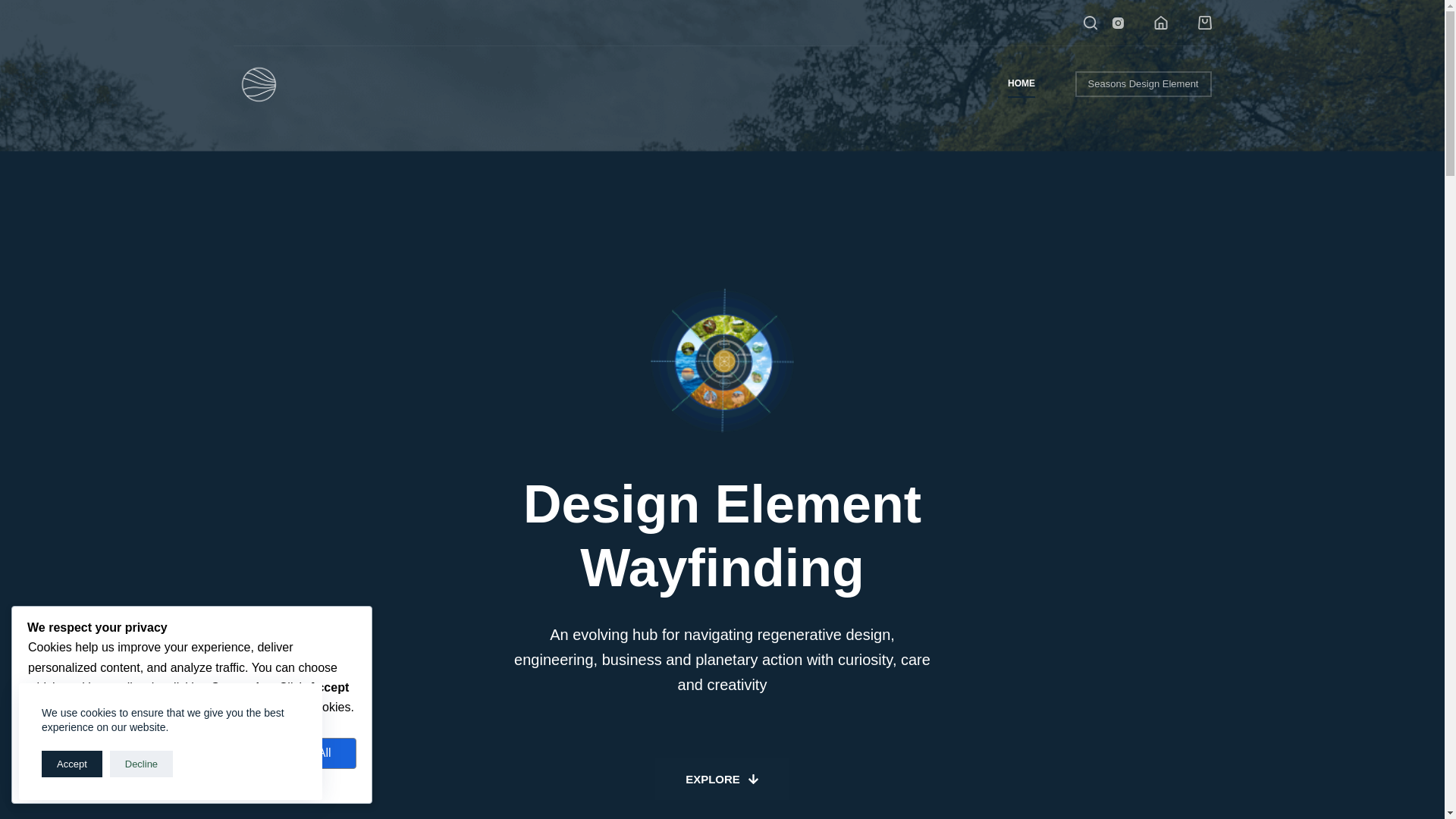 website screenshot of https://elementwayfinding.world/