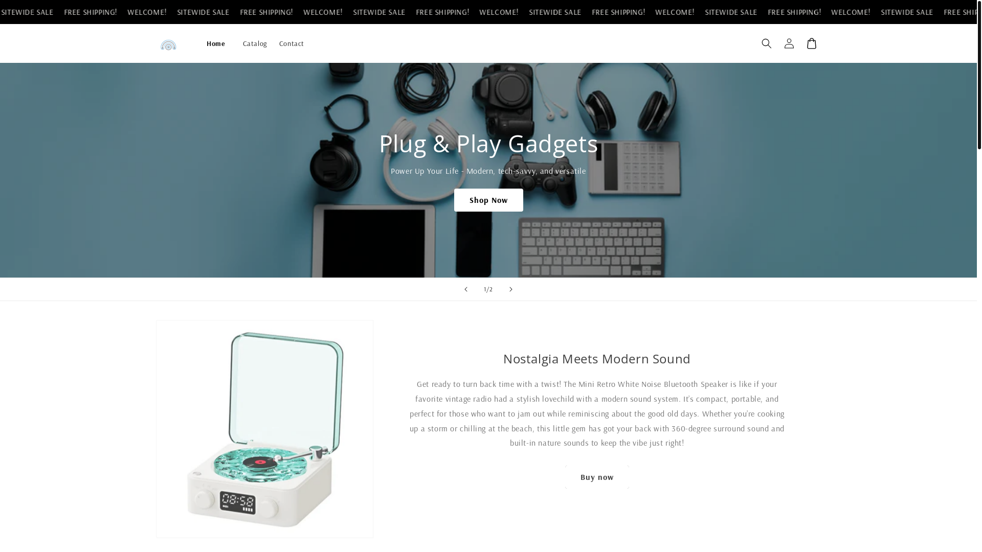 website screenshot of https://plugandplaygadgets.store/