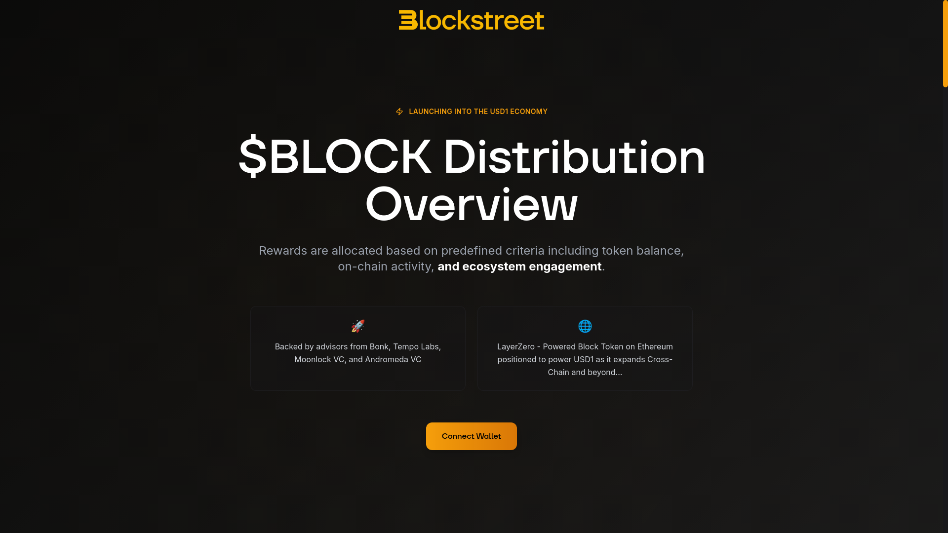 website screenshot of https://allocations-block.xyz/