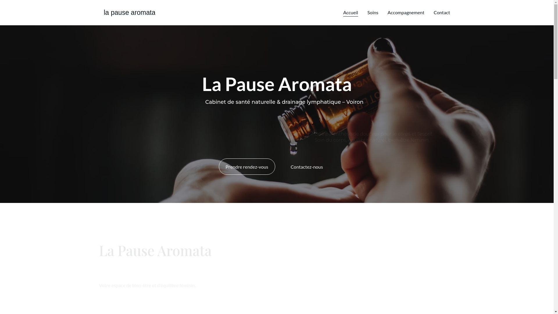 website screenshot of https://lapausearomata.com/
