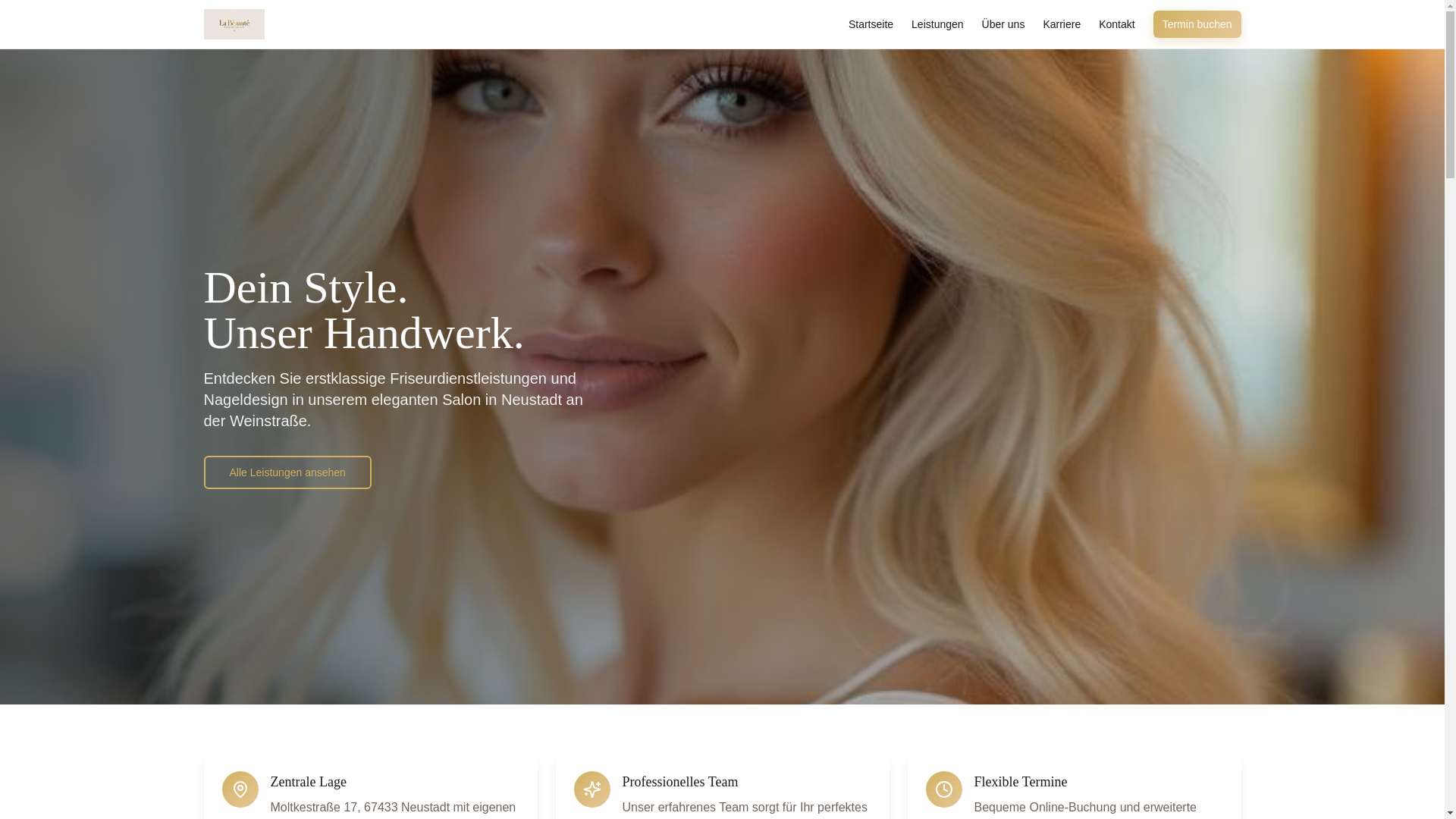 website screenshot of https://labeaute-nw.de/