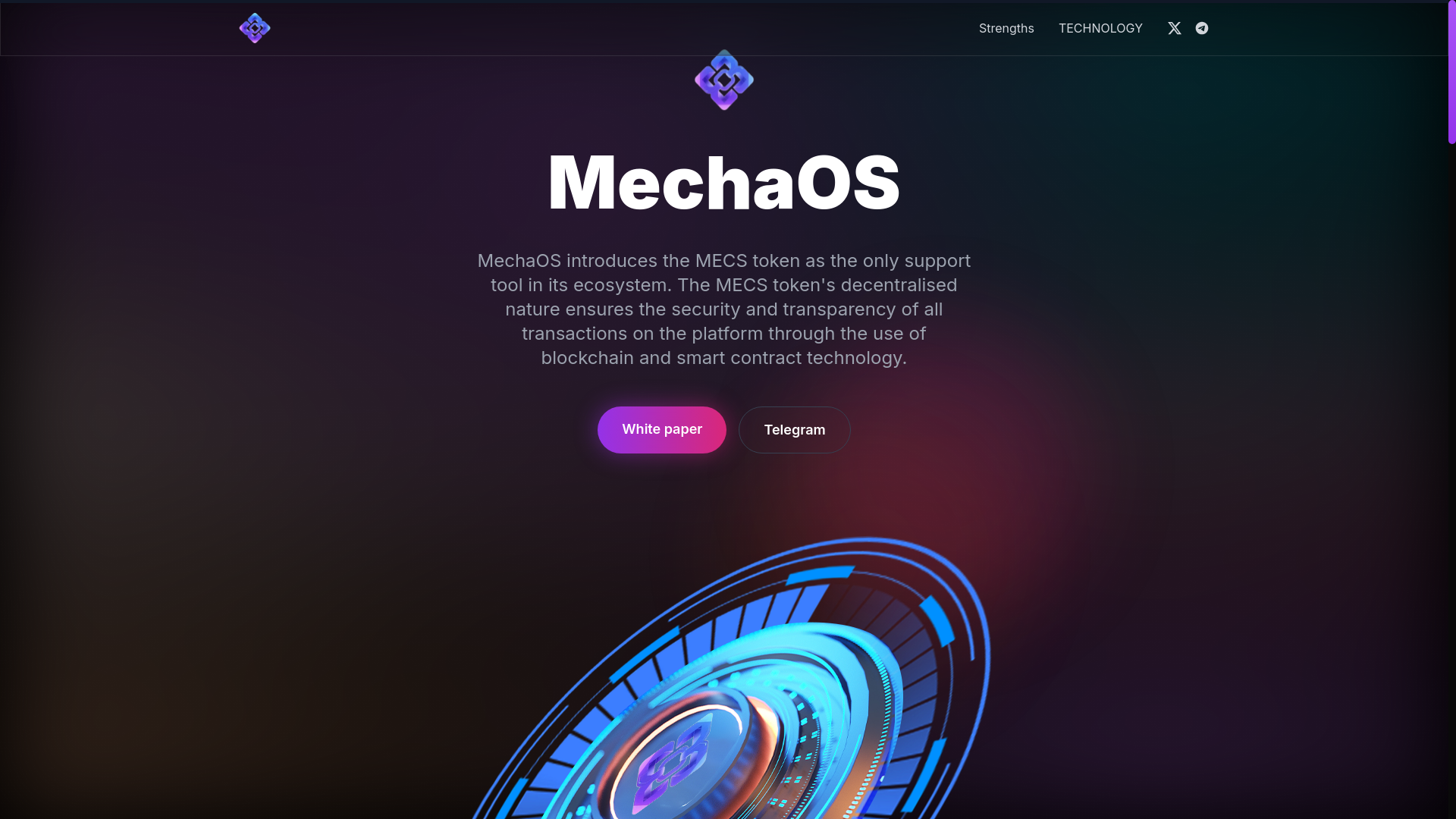 website screenshot of https://mechaos.cc/