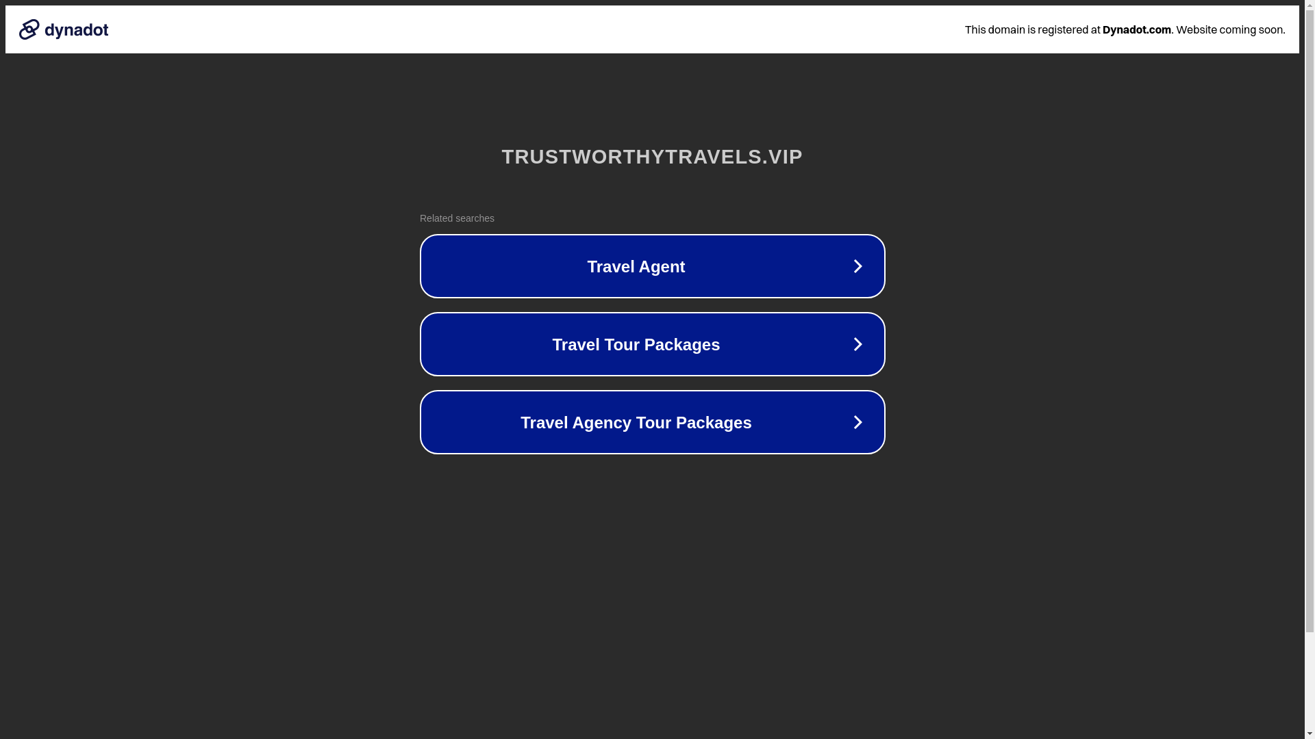 website screenshot of https://trustworthytravels.vip/