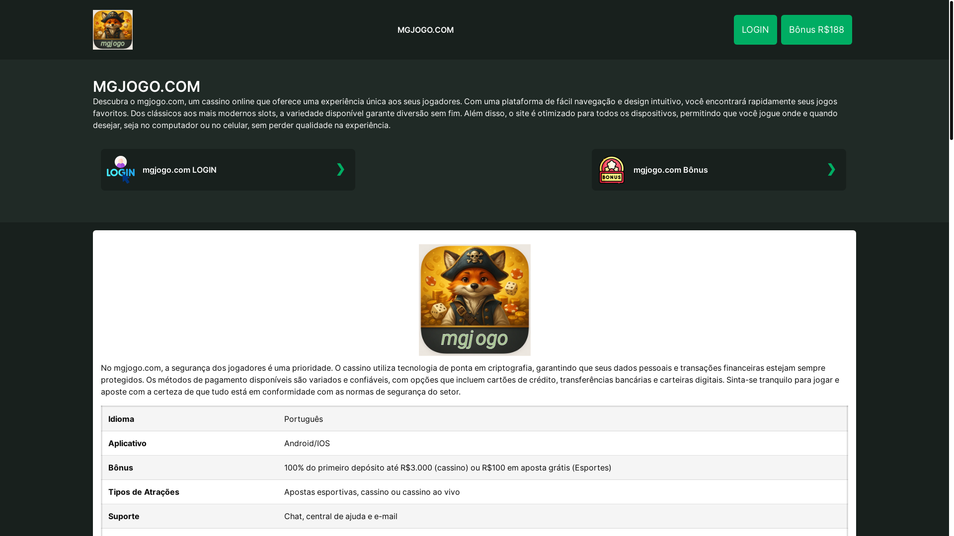 website screenshot of https://mgjogo-com.com/