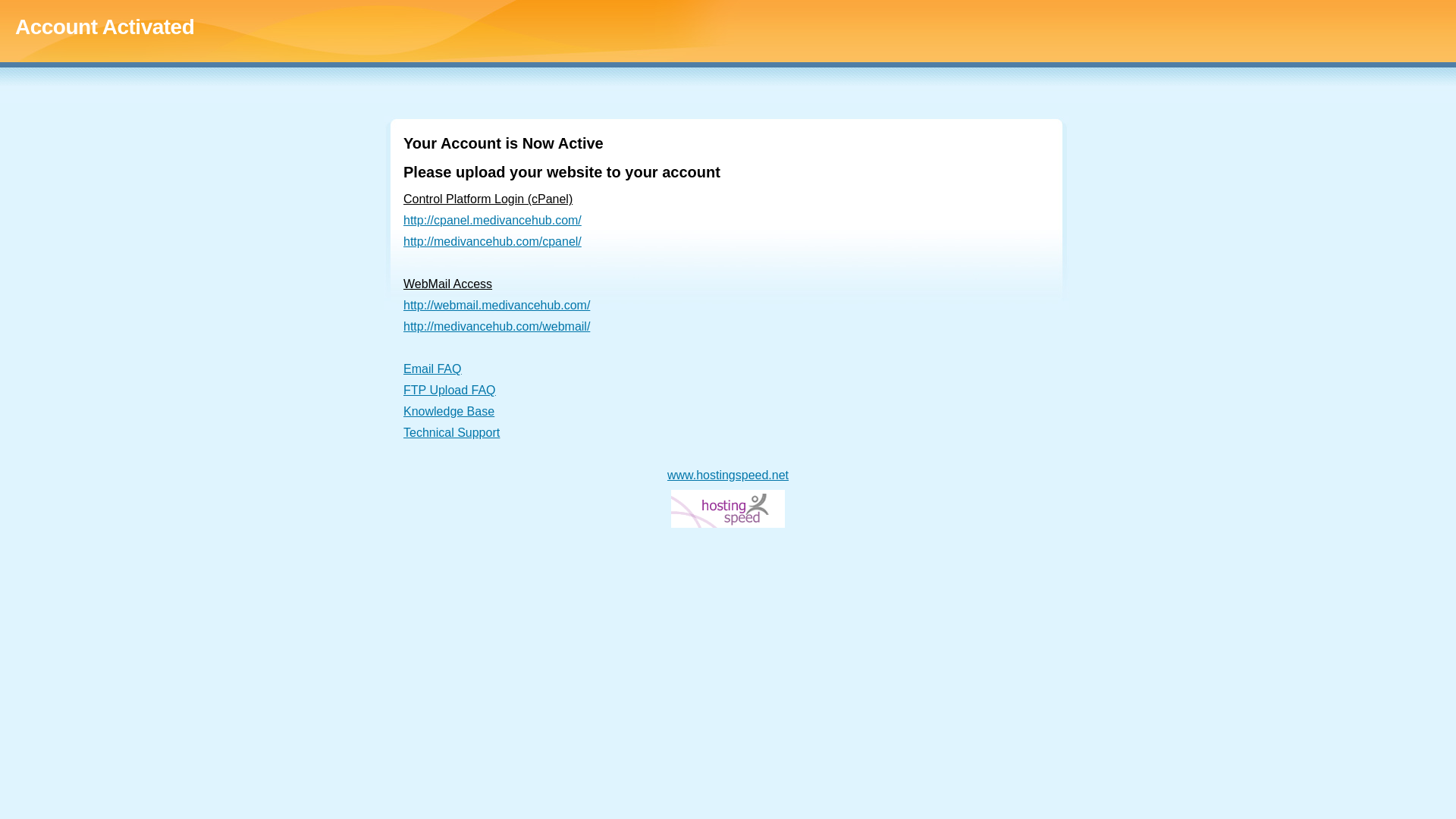 website screenshot of https://medivancehub.com/