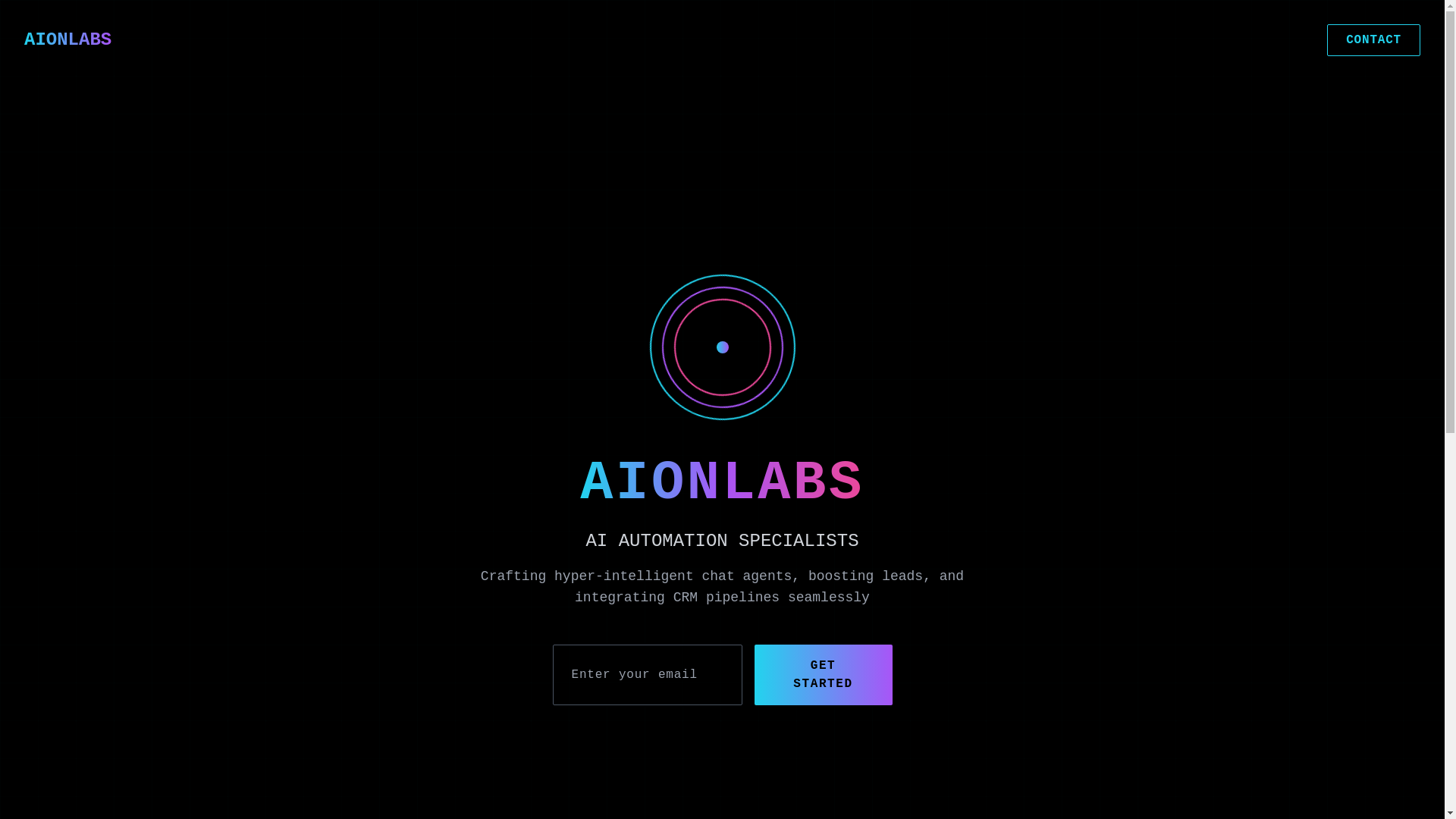 website screenshot of https://aionlabs.ch/